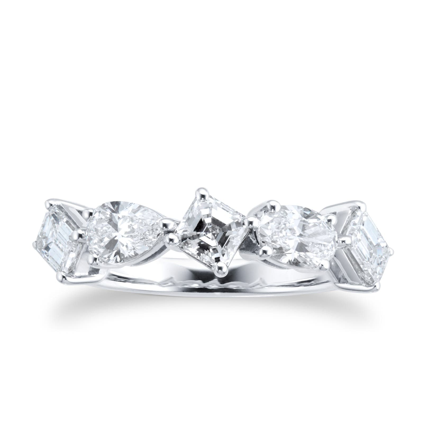 18ct White Gold 1.50cttw Diamond Fancy Scatter Ring