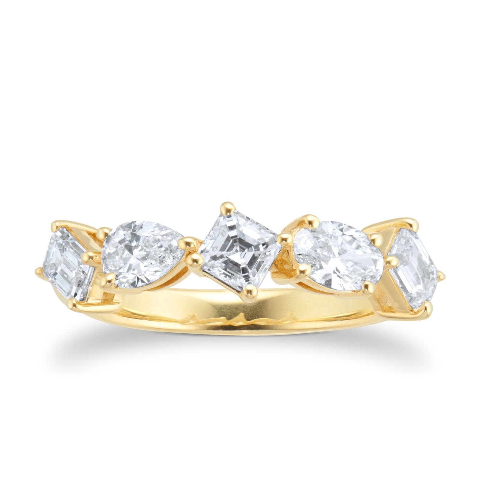 18ct Yellow Gold 1.50cttw Diamond Fancy Scatter Ring