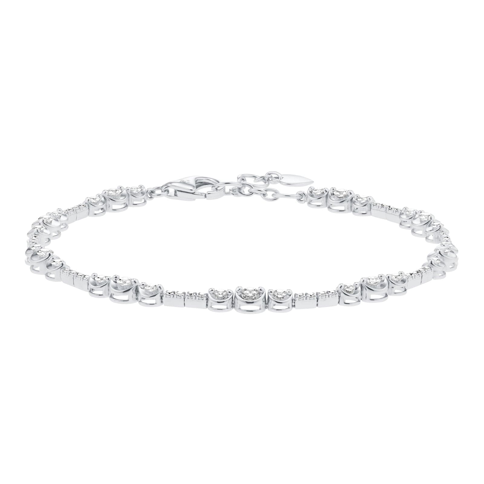 18ct White Gold 1.40cttw Diamond Bracelet
