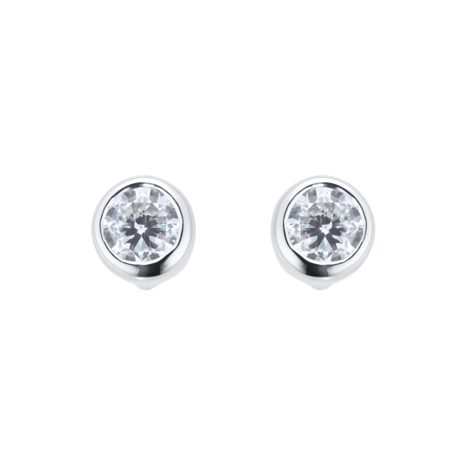 Gossamer 18ct White Gold 0.15cttw Brilliant Cut Diamond Stud Earrings