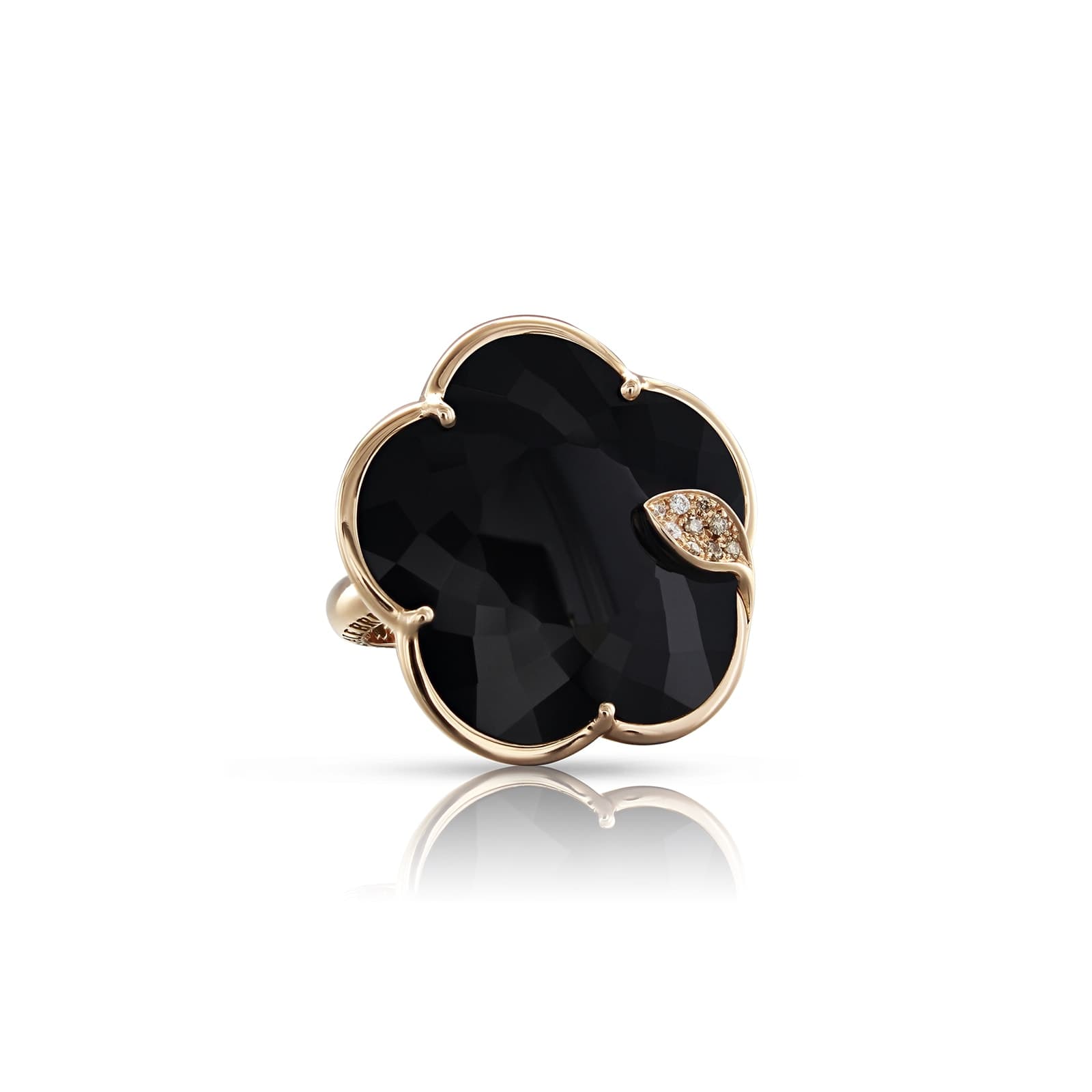 Ton Joli Ring in 18ct Rose Gold with Onyx