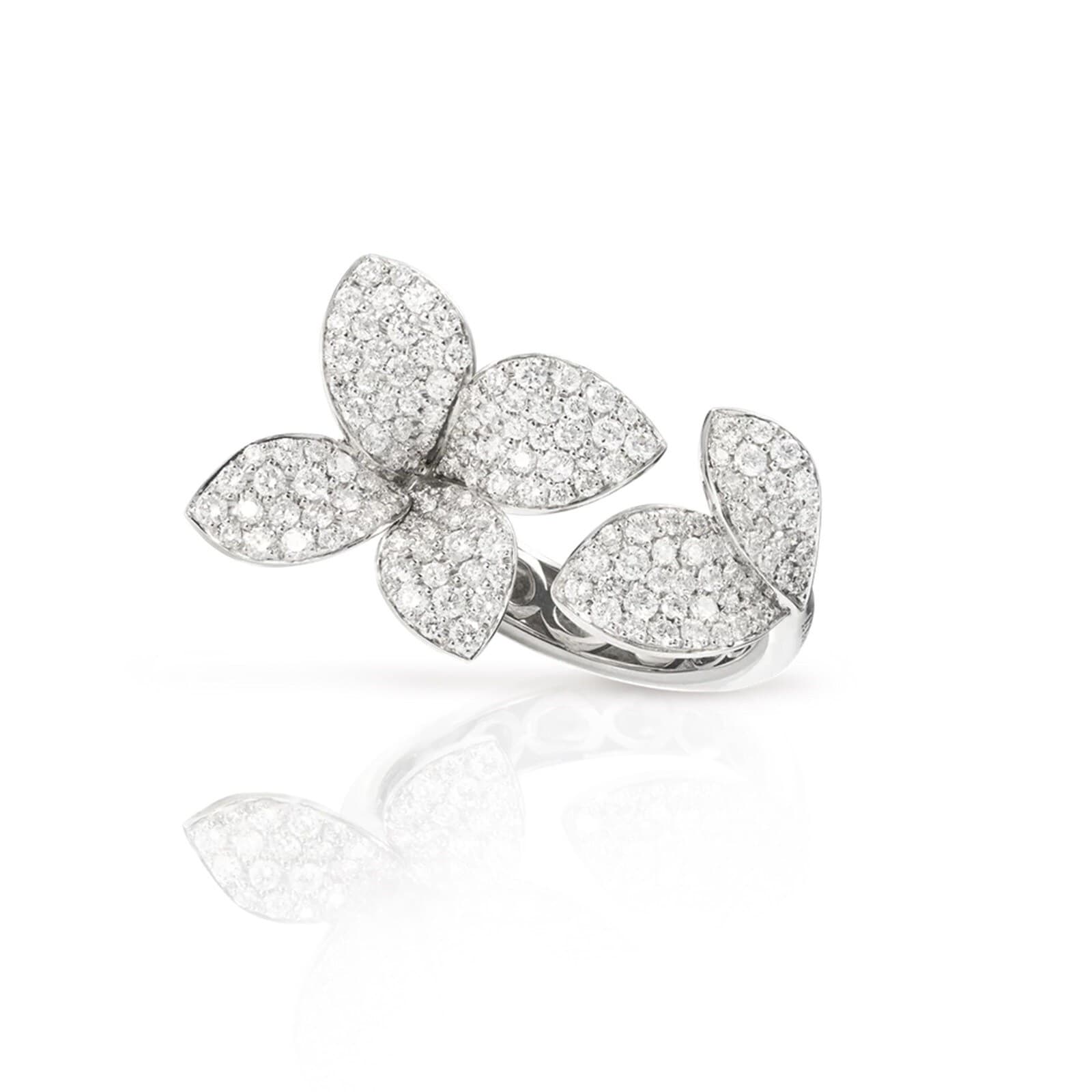Giardini Segreti Ring in 18ct White Gold