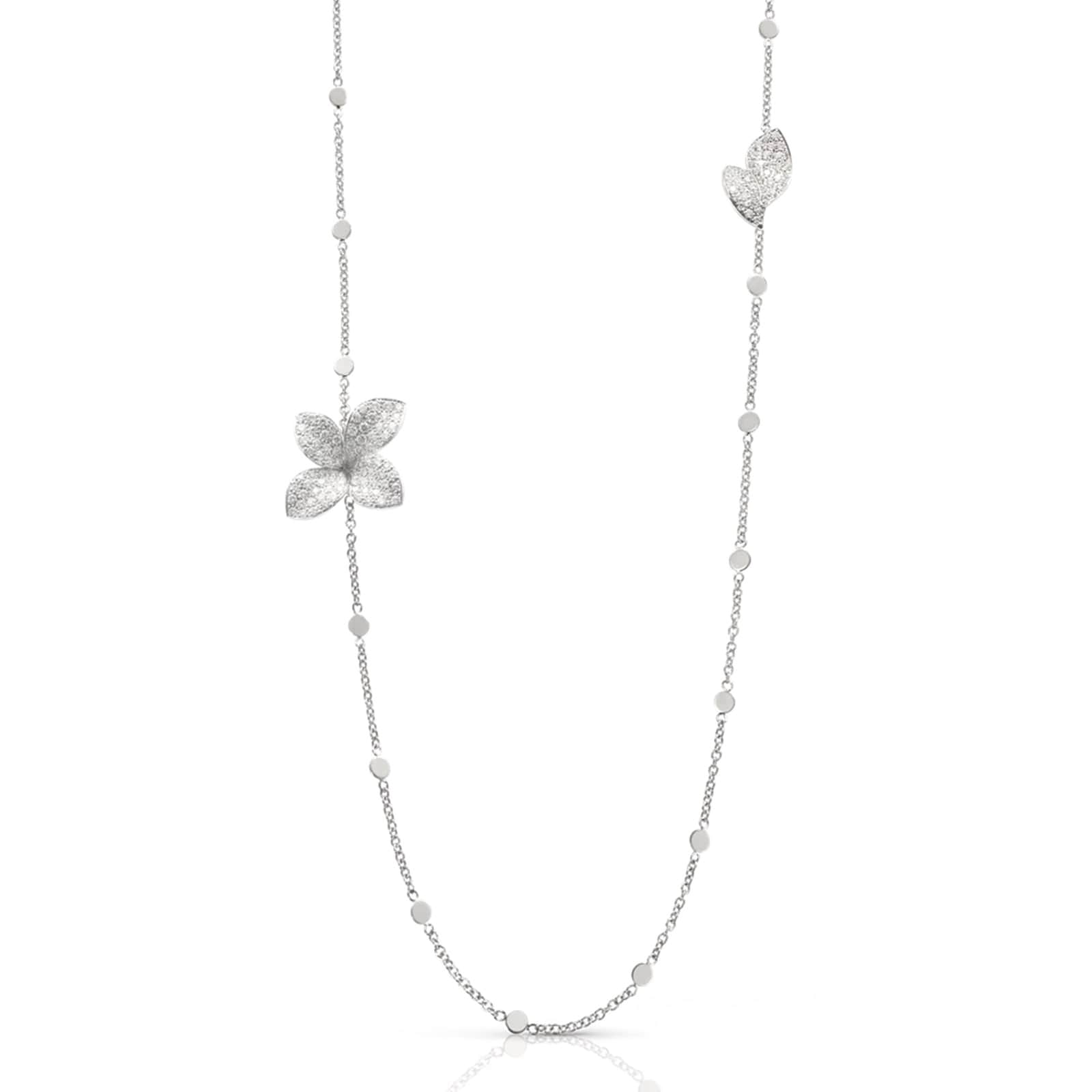 Giardini Segreti Sautoir in 18ct White Gold with Diamonds