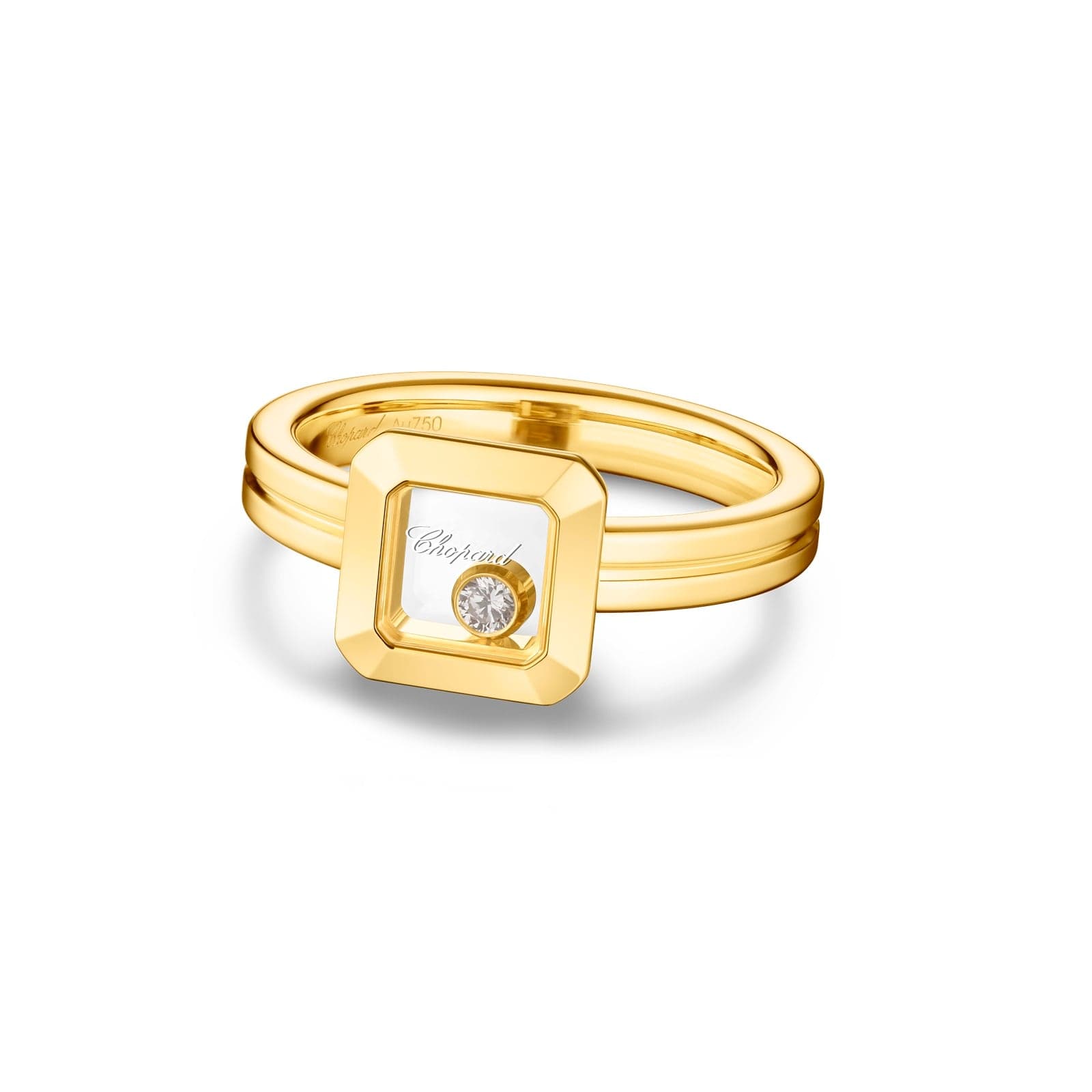 Happy Diamonds Ring In Ethical 18ct Yellow Gold With Diamonds