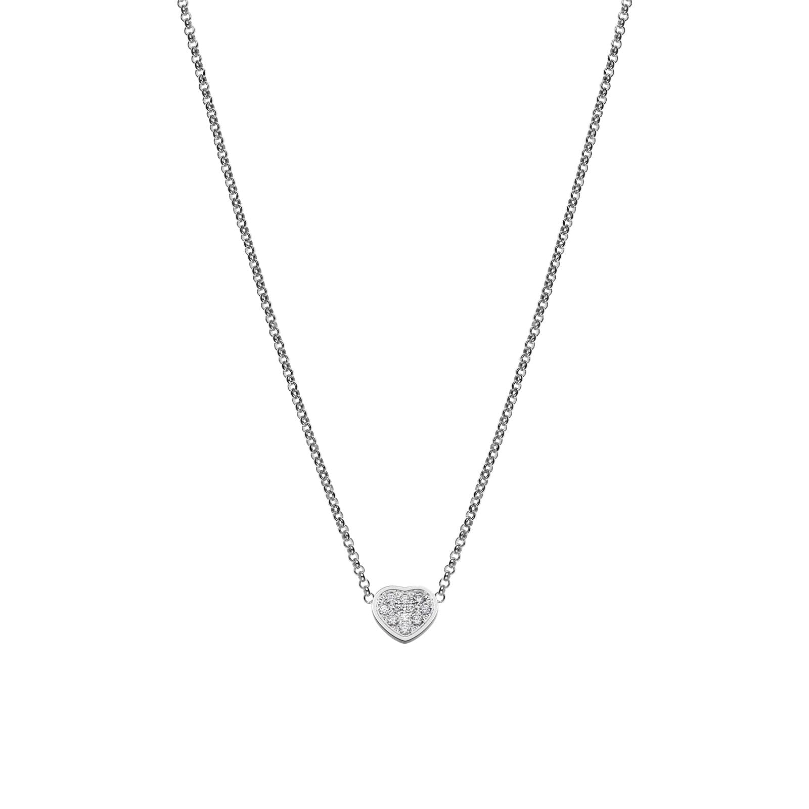 My Happy Hearts Necklace In Ethical 18ct Rose Gold With Diamonds