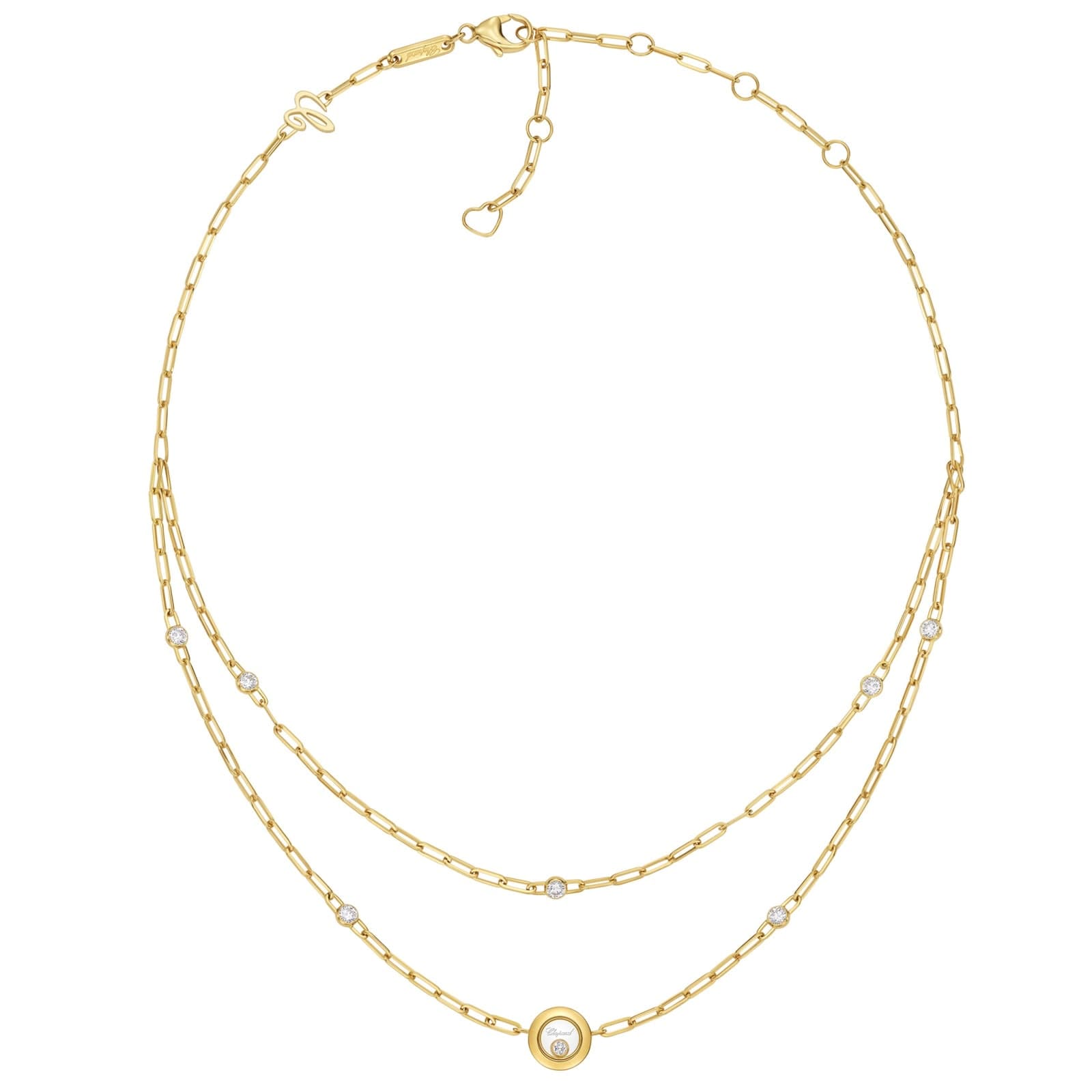 Happy Diamonds Necklace In Ethical 18ct Yellow Gold With Diamonds