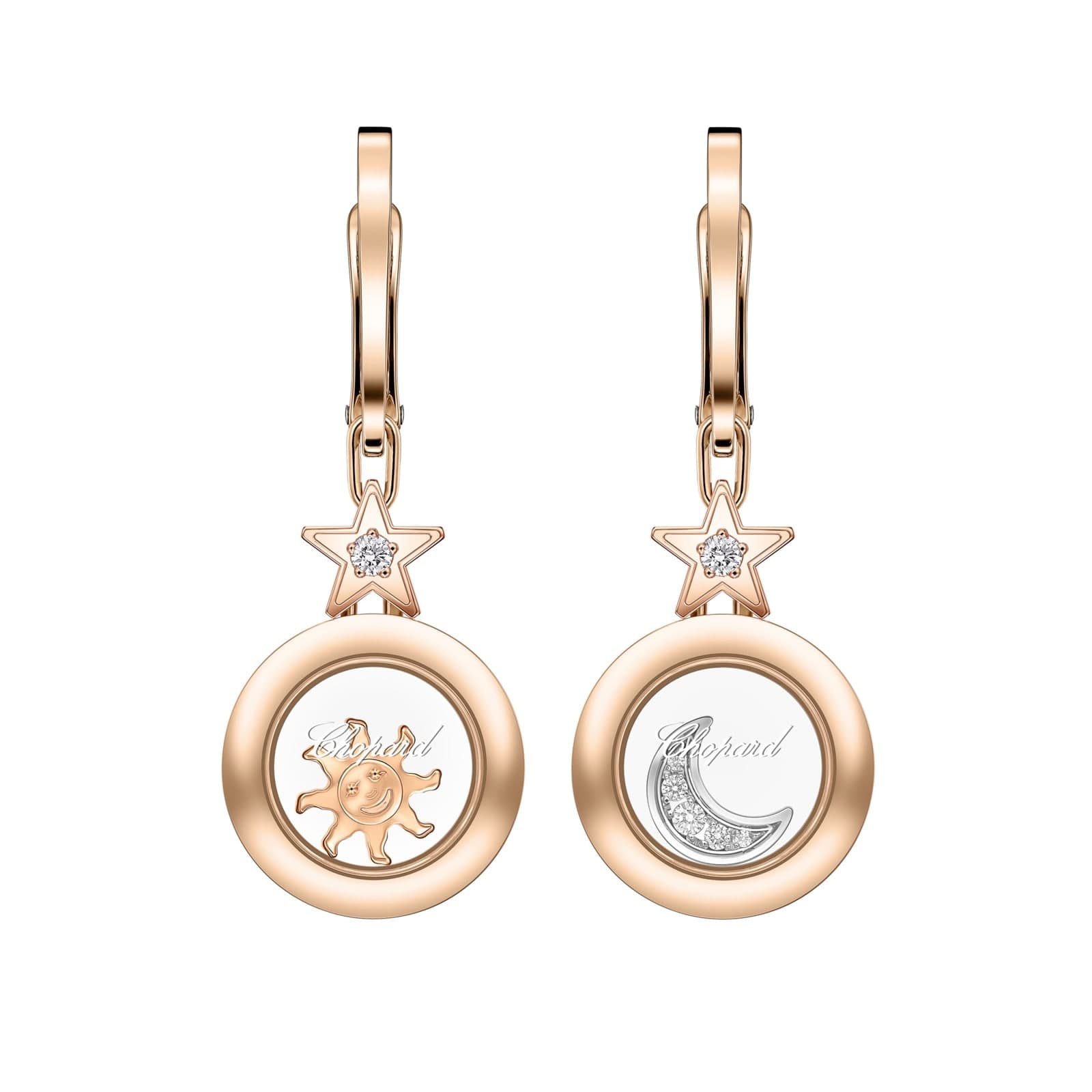 Happy Diamonds Drop Earrings In Ethical 18ct Yellow Gold With Diamonds
