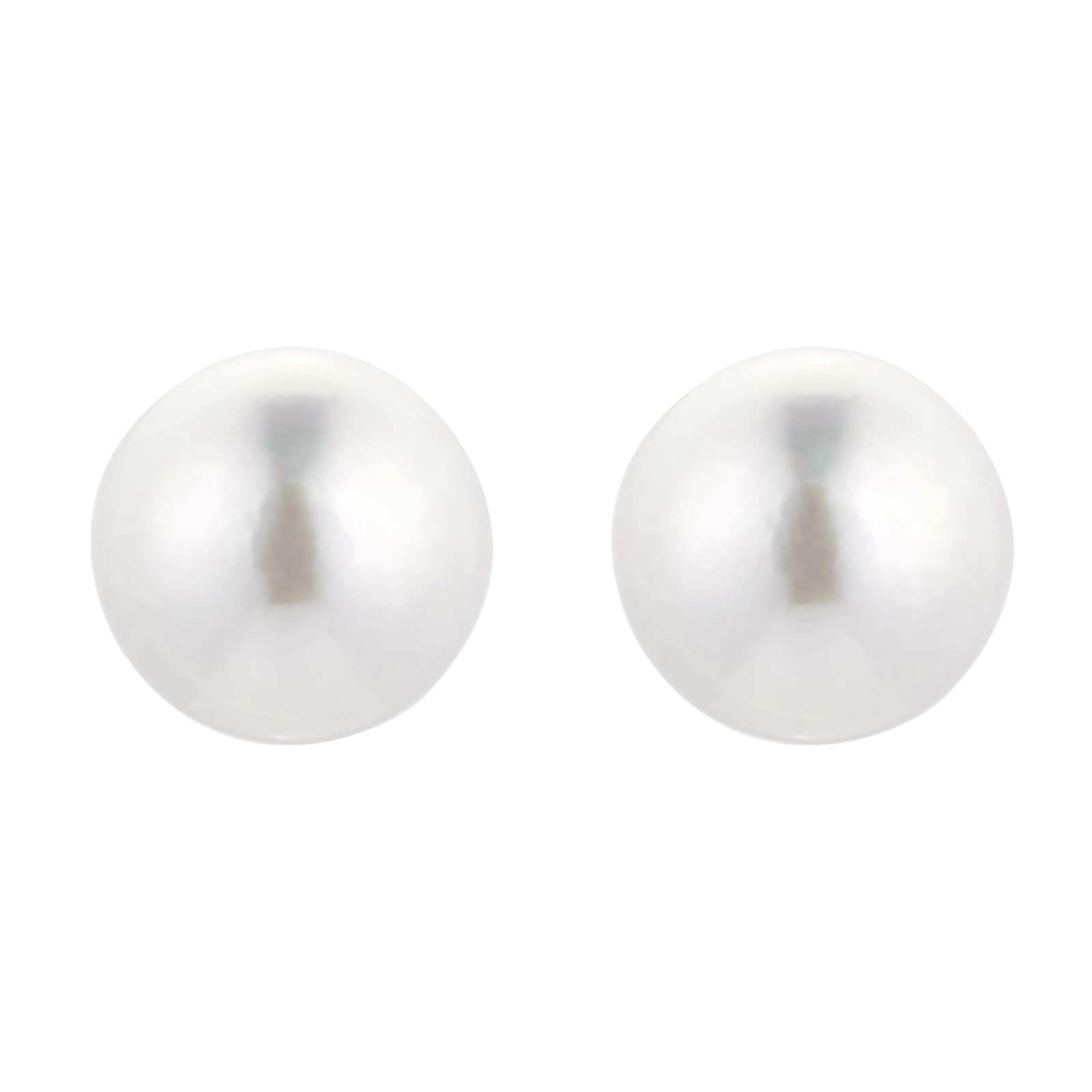 18ct Yellow Gold 8-8.5mm Akoya Pearl Stud Earrings