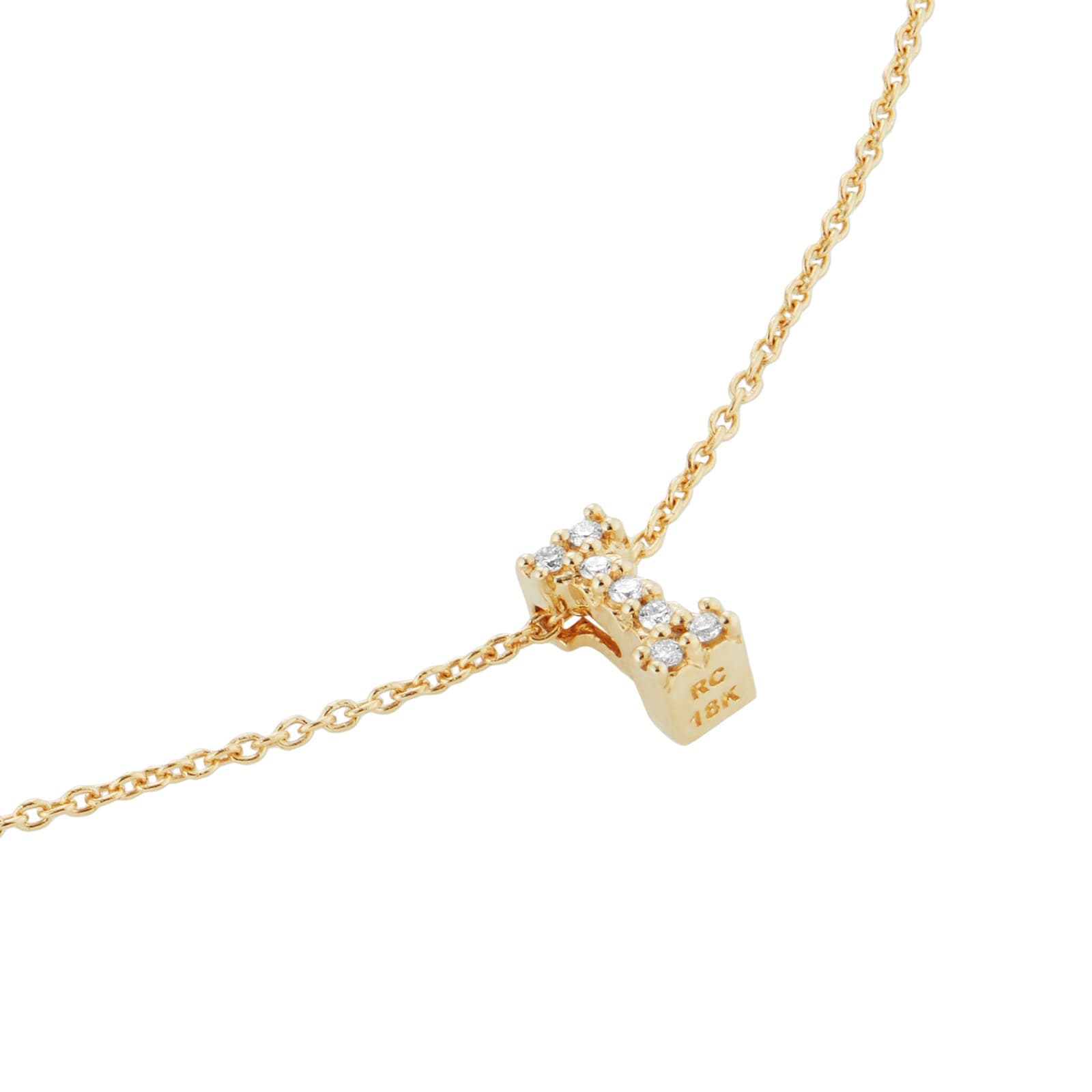 Tiny Treasures 18ct Yellow Gold 0.03ct Love Letter I Necklaces