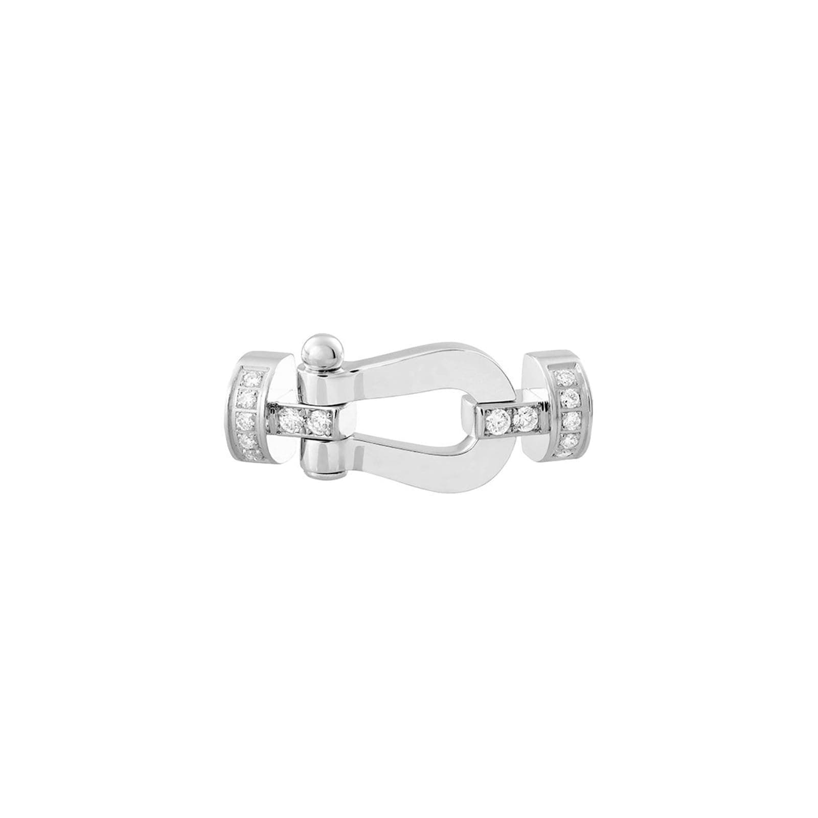 Force 10 18ct White Gold 0.11ct Diamond Buckle Medium Model
