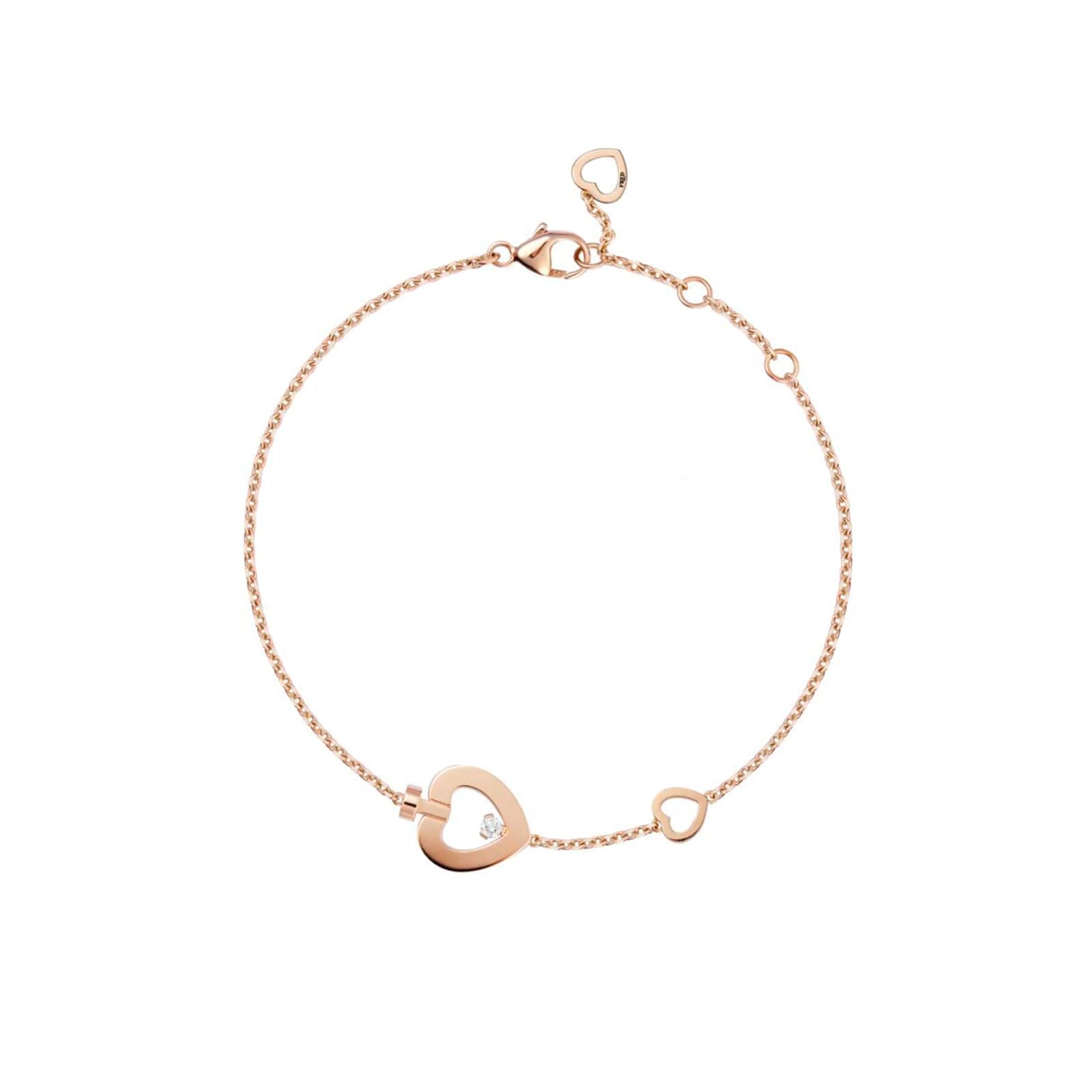 Pretty Woman 18ct Rose Gold 0.03ct Diamond Bracelet