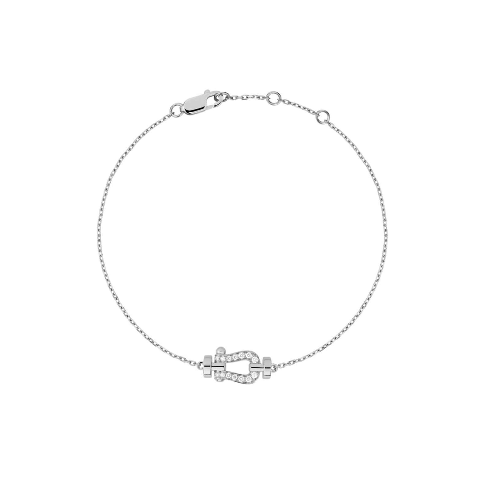 Force 10 18ct White Gold 0.06ct Diamond Bracelet