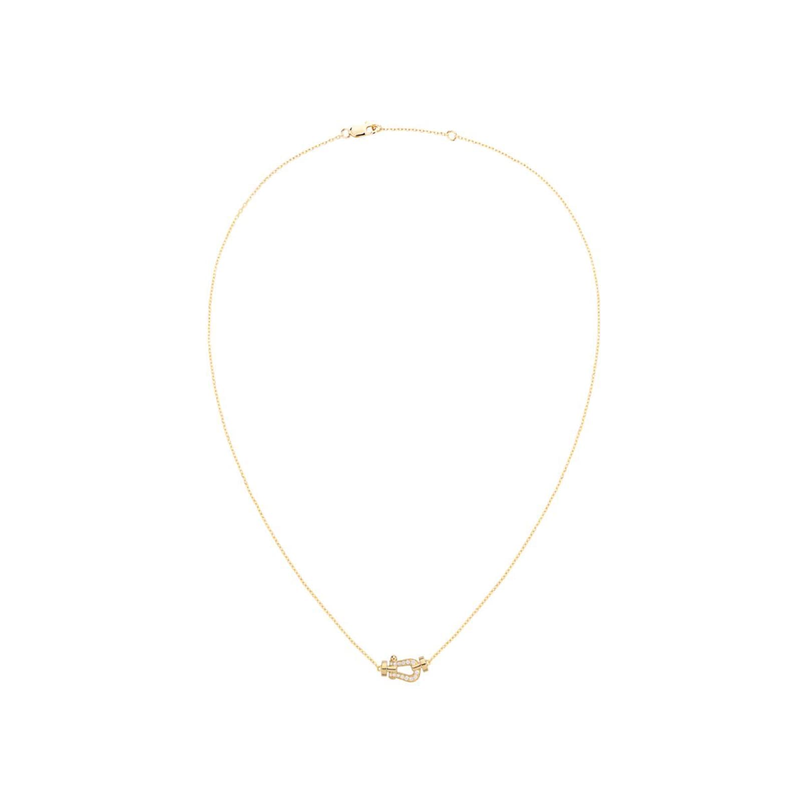 Force 10 18ct Yellow Gold 0.06ct Diamond Necklace