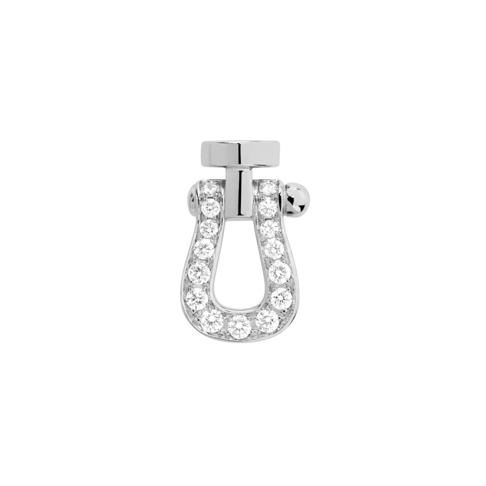 Force 10 18ct White Gold 0.07ct Diamond Single Stud Earrings - Left