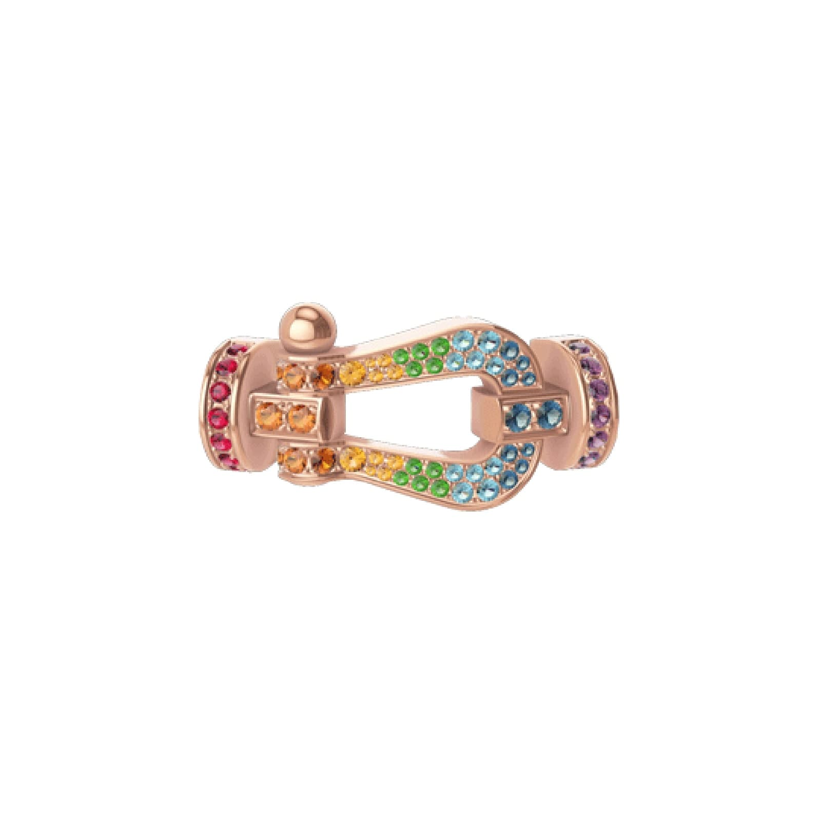 Force 10 18ct Rose Gold Coloured Stone Buckle Large Model