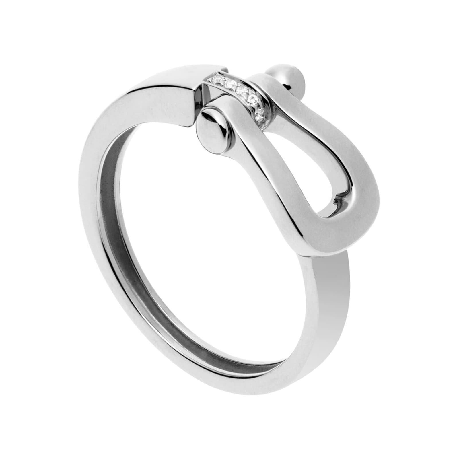 Force 10 18ct White Gold 0.03ct Diamond Ring