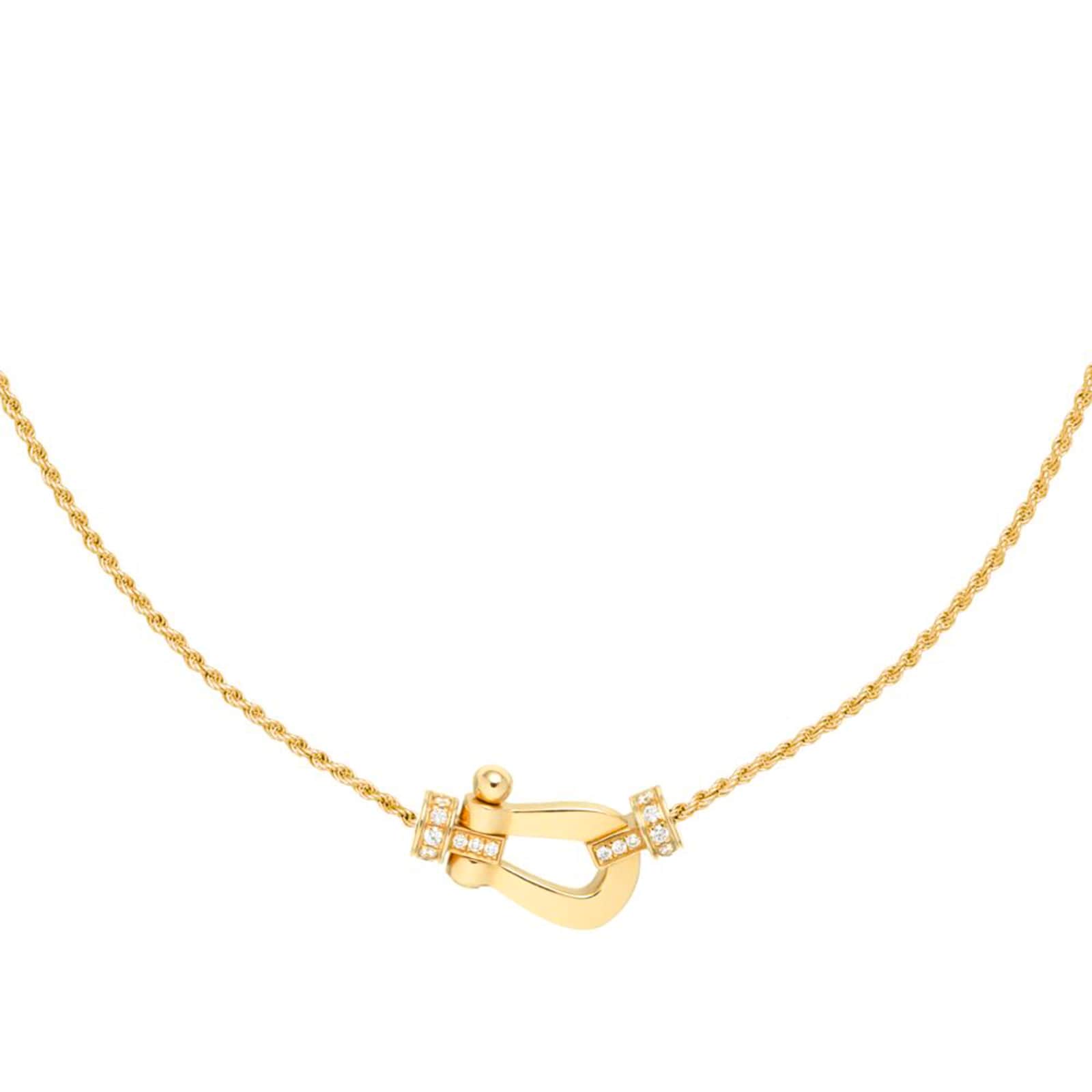 Force 10 Necklace 18ct Yellow Gold 0.13ct Diamond Necklace