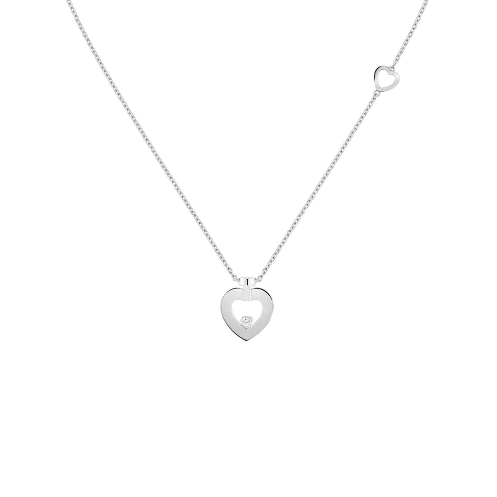 Pretty Woman 18ct White Gold 0.03ct Diamond Necklace