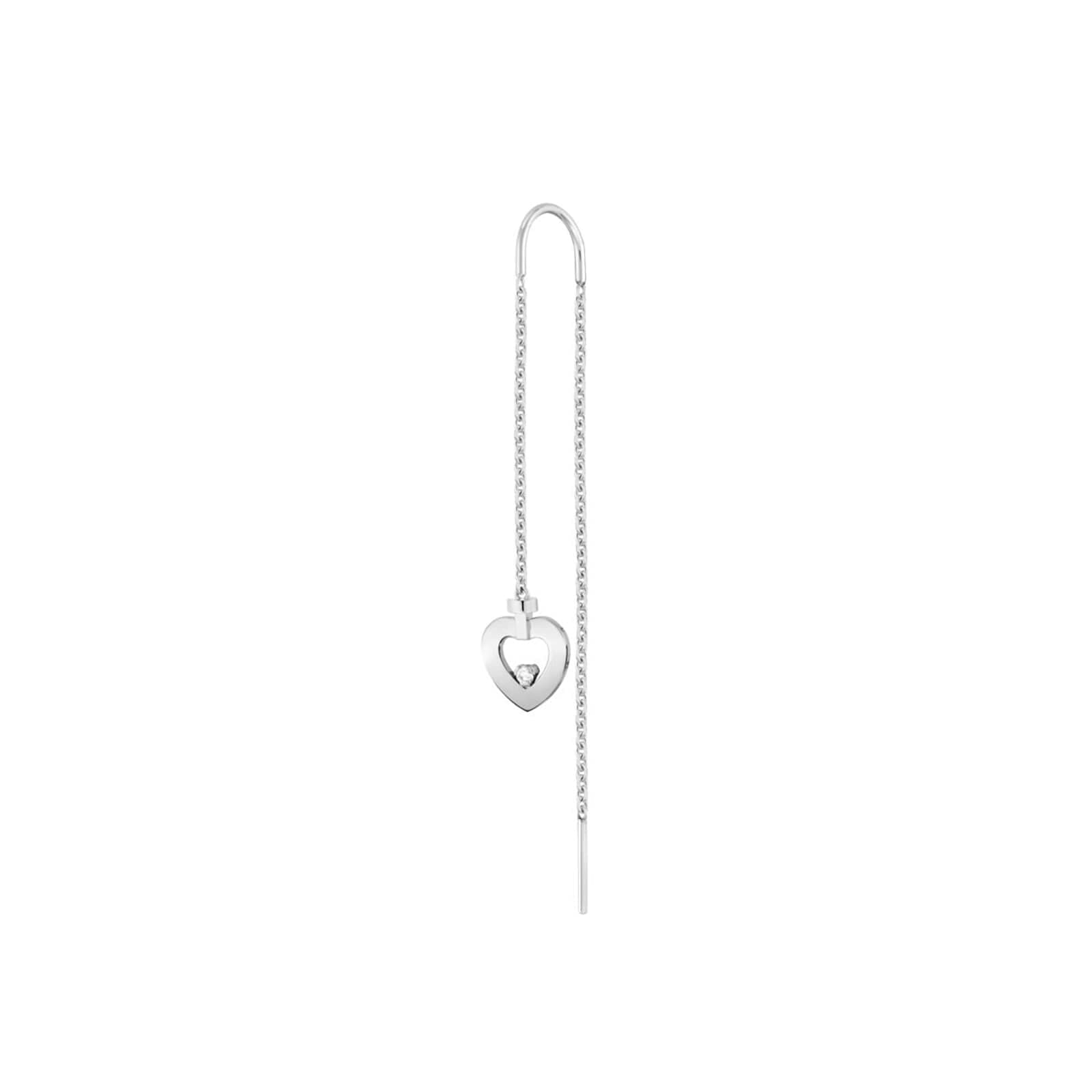 Pretty Woman 18ct White Gold 0.02ct Diamond Single Drop Earring