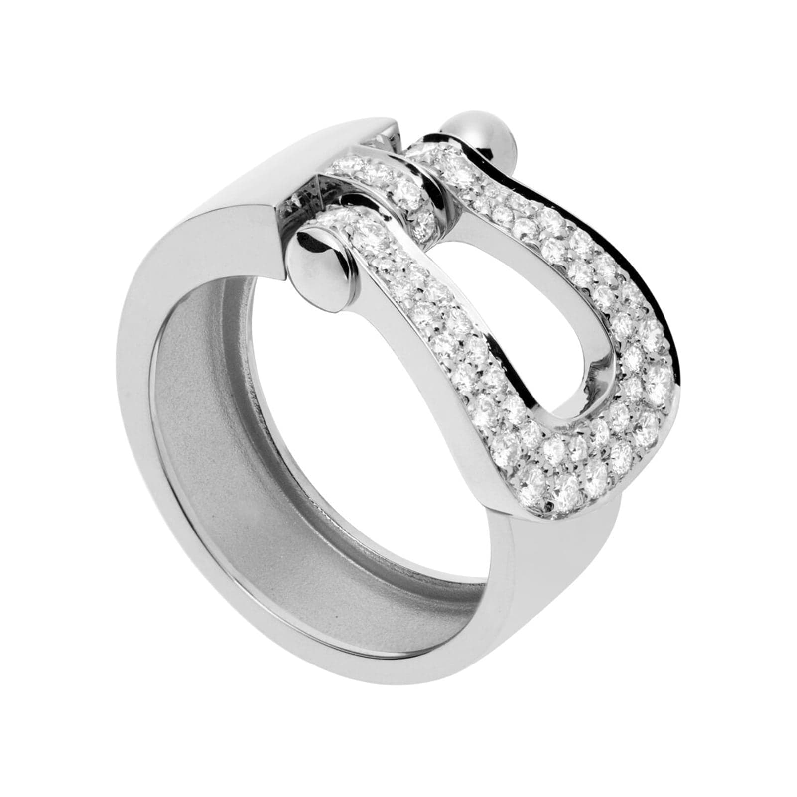 Force 10 18ct White Gold 0.49ct Diamond Ring - Ring Size N