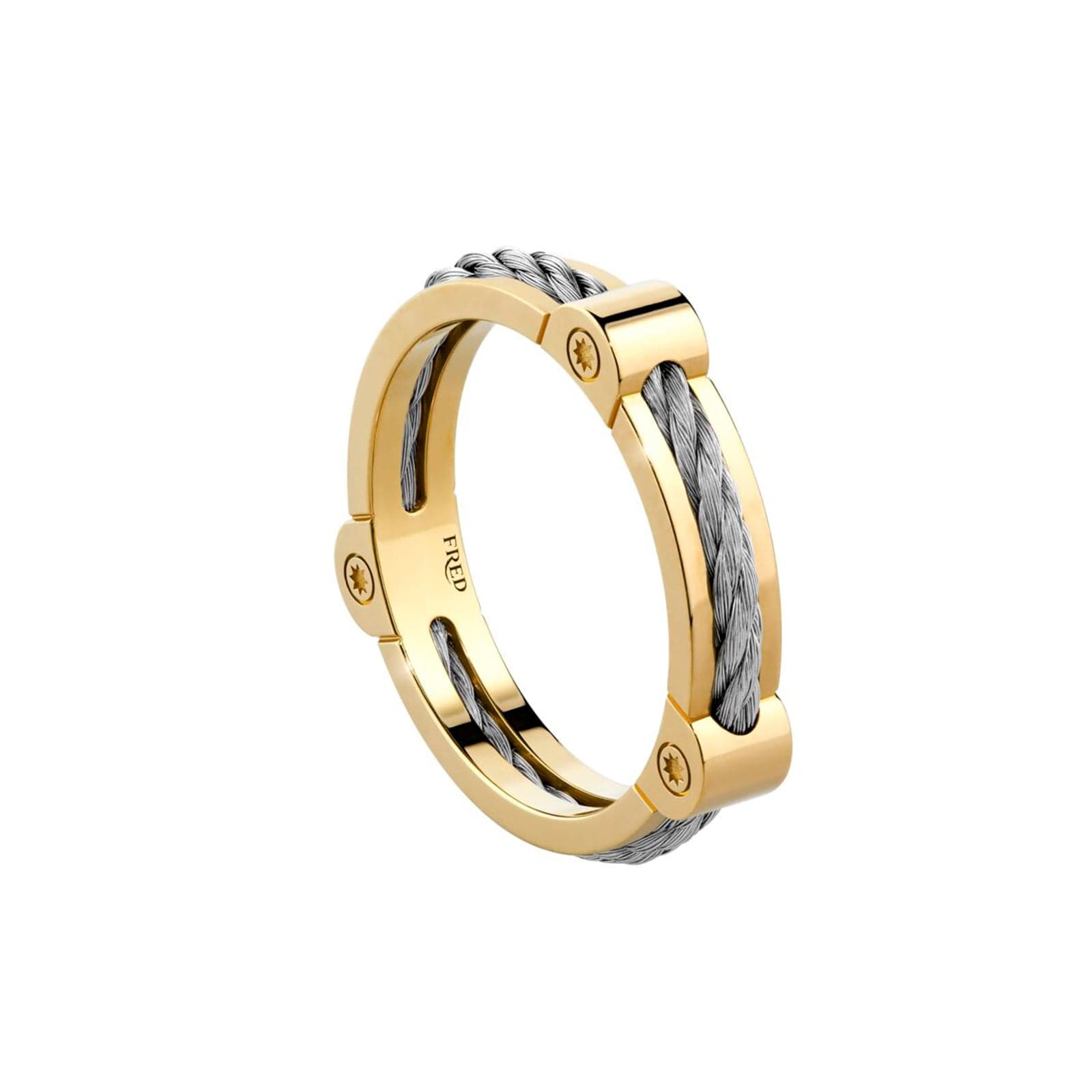 Force 10 18ct Yellow Gold Cable Winch Ring
