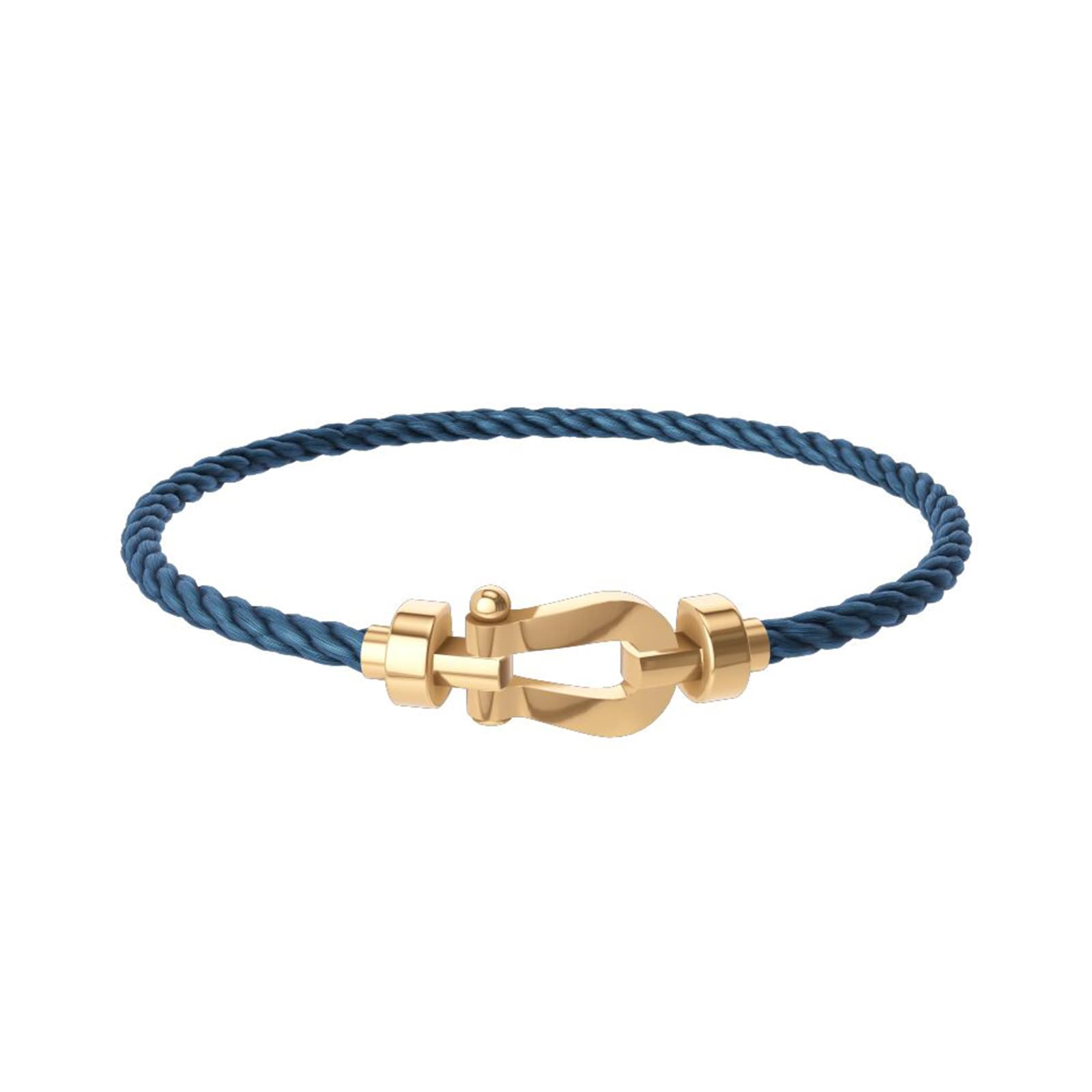 Force 10 18ct Yellow Gold Buckle & Blue Jean Cable Medium Model