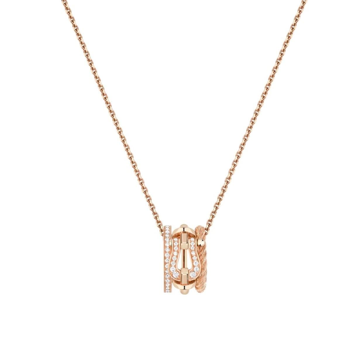 Force 10 Rise 18ct Rose Gold 0.10ct Diamond Necklace