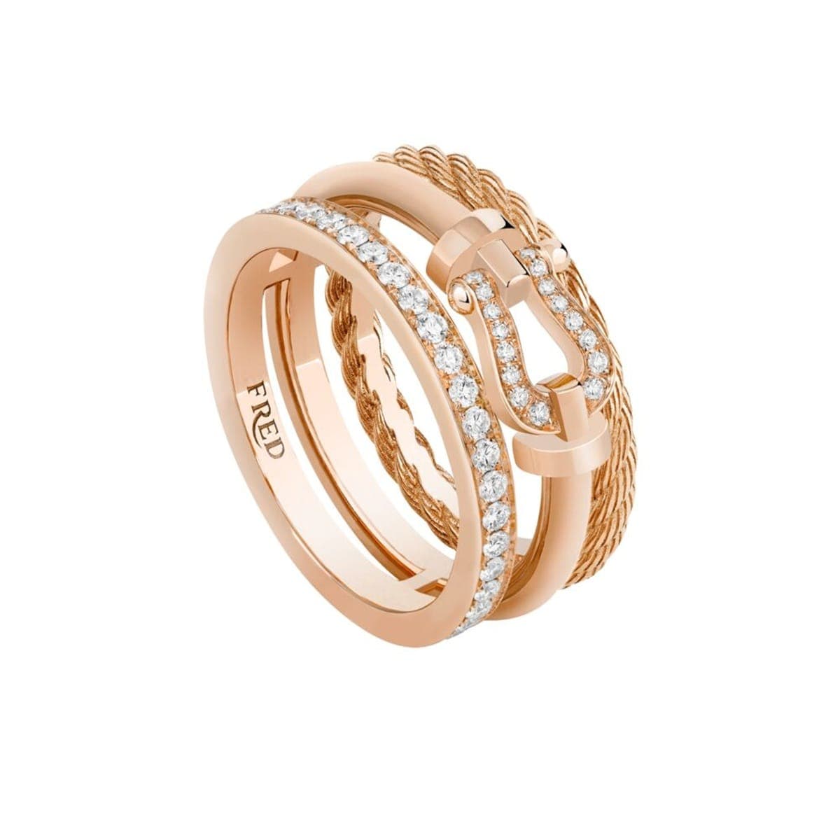Force 10 Rise 18ct Rose Gold 0.32ct Diamond Ring