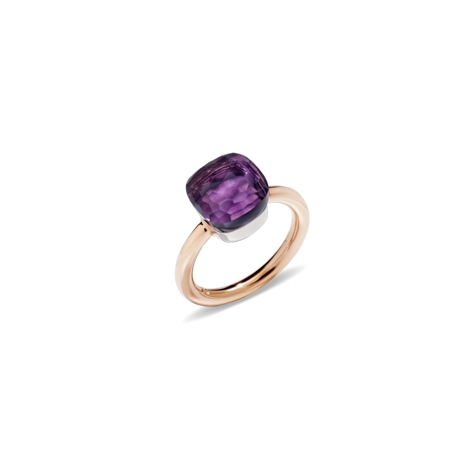 Nudo 18ct Rose & White Gold Amethyst Ring