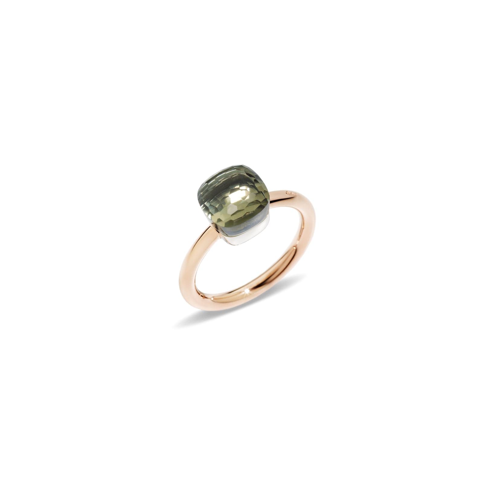 Nudo Petit 18ct Rose & White Gold Prasiolite Ring