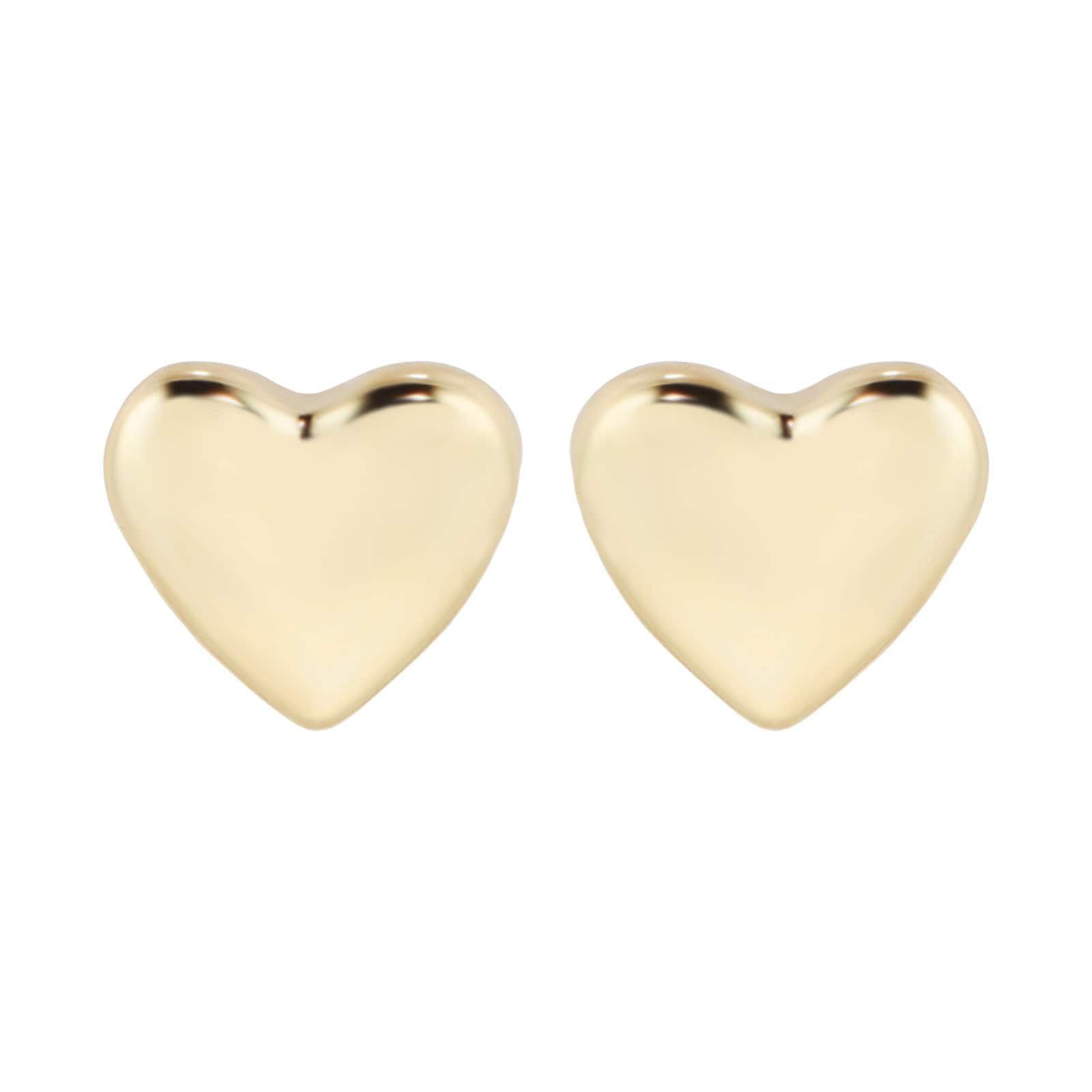 Yellow Gold Coloured Harly Tiny Heart Stud Earrings