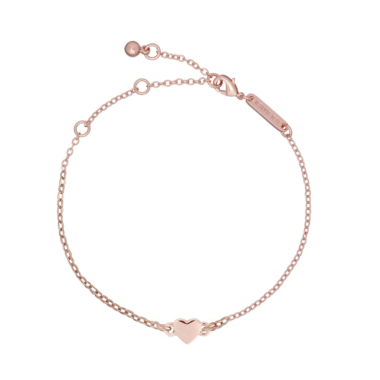 Rose Gold Coloured Tiny Heart Bracelet