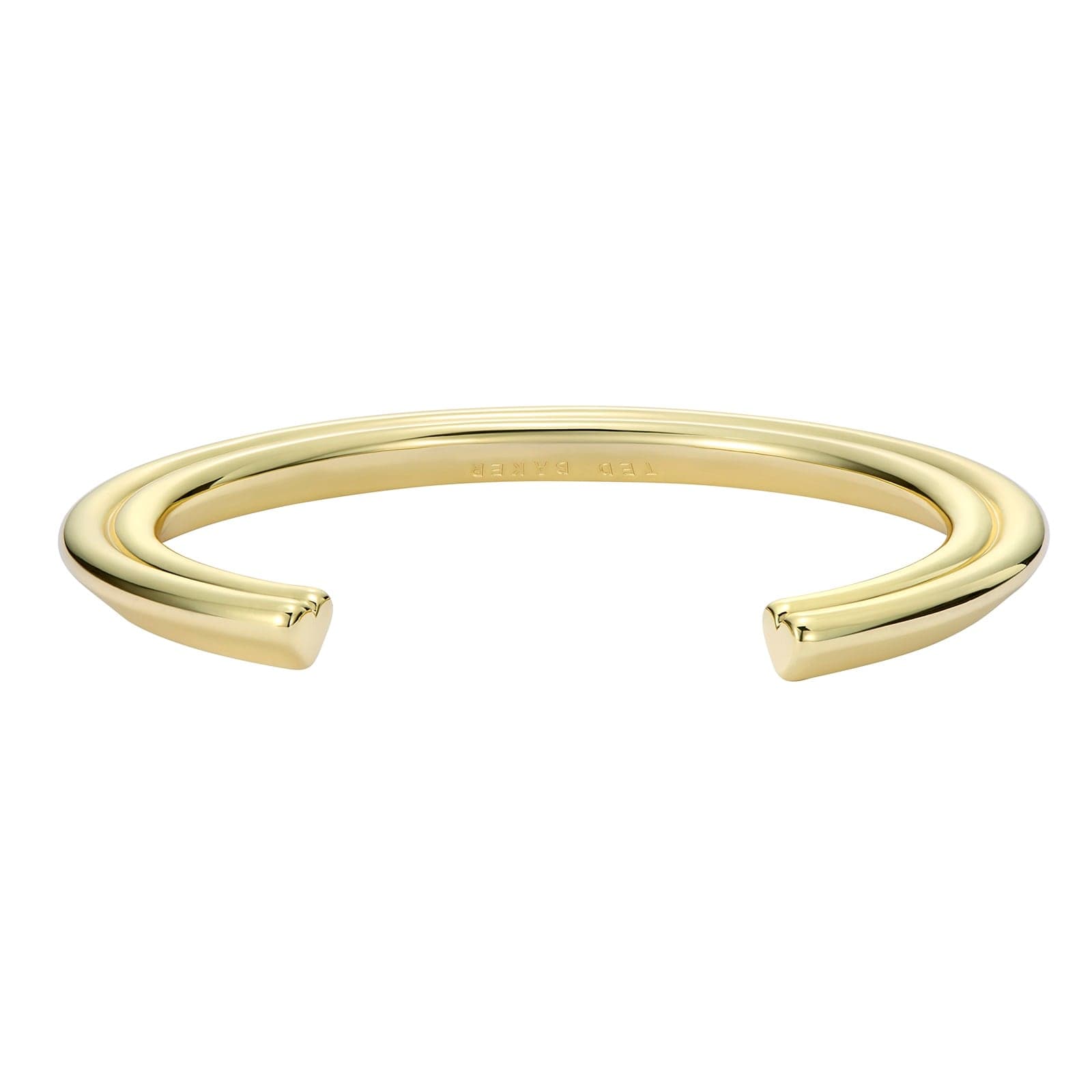 Yellow Gold Coloured Hina Hidden Heart Bangle