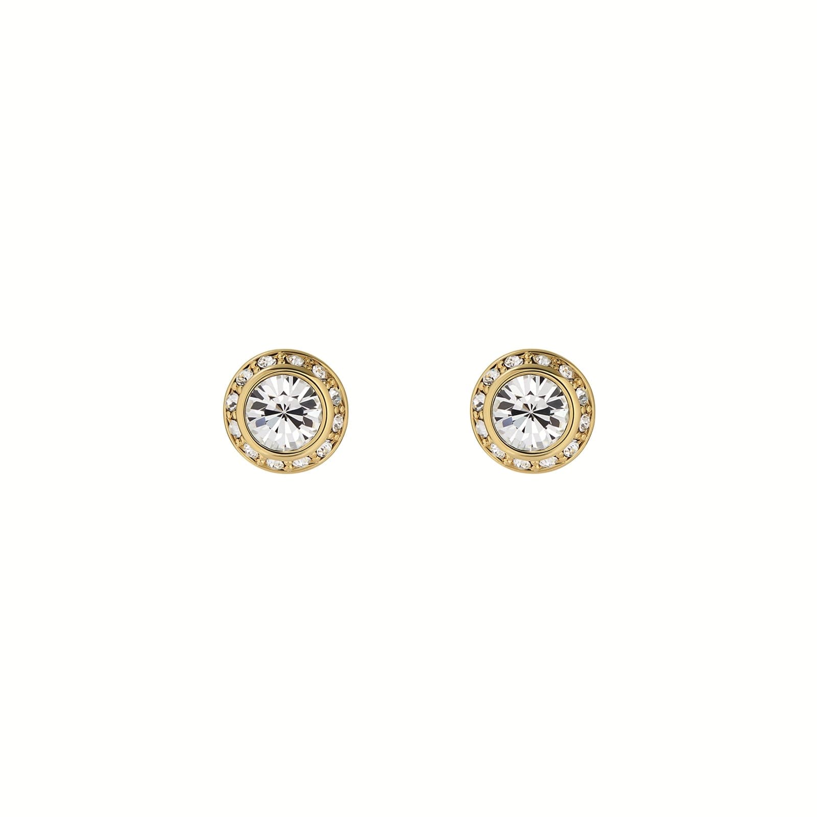Yellow Gold Coloured Soletia Cubic Zirconia Stud Earrings