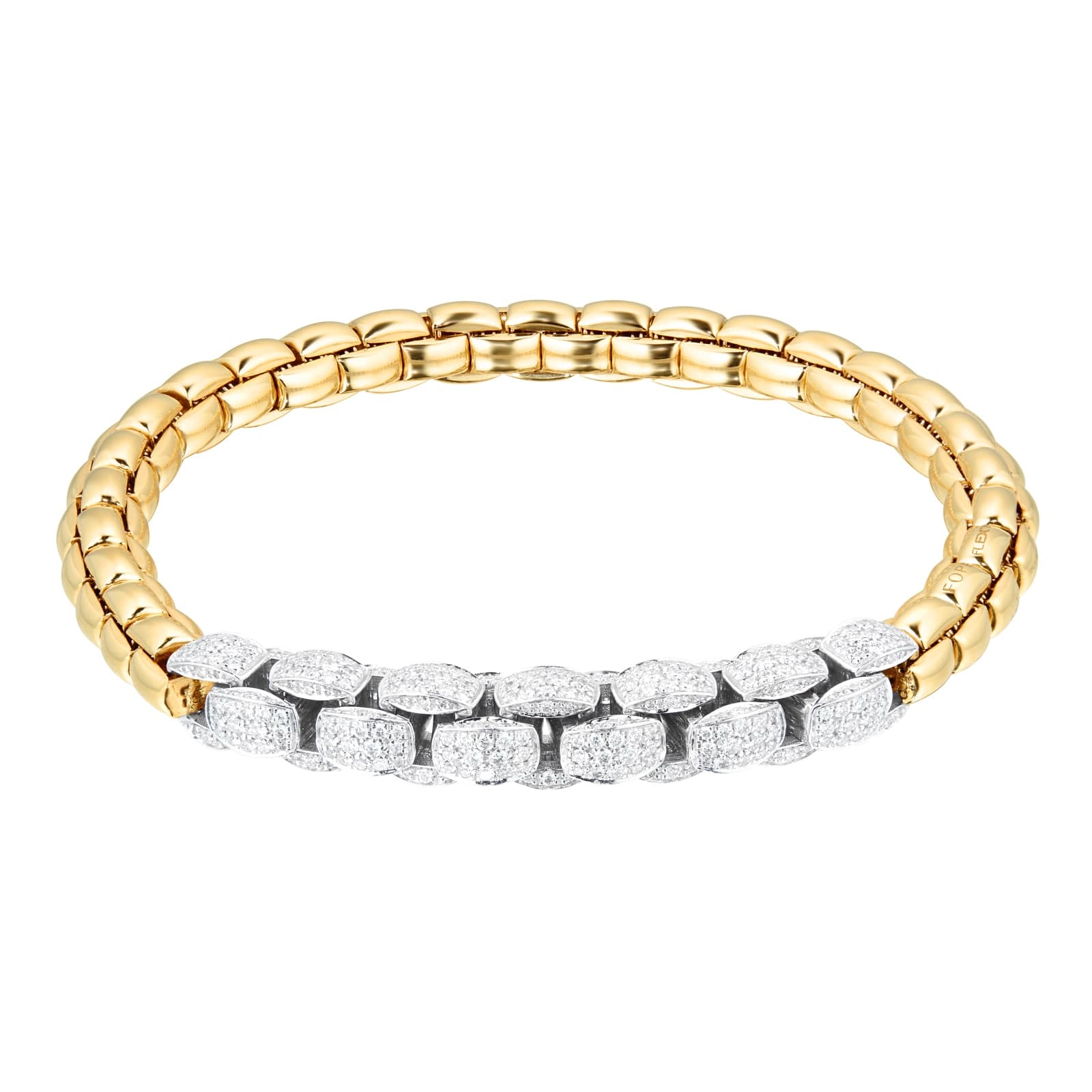 18ct Yellow & White Gold Eka MiaLuce 2.51cttw Diamond Bracelet