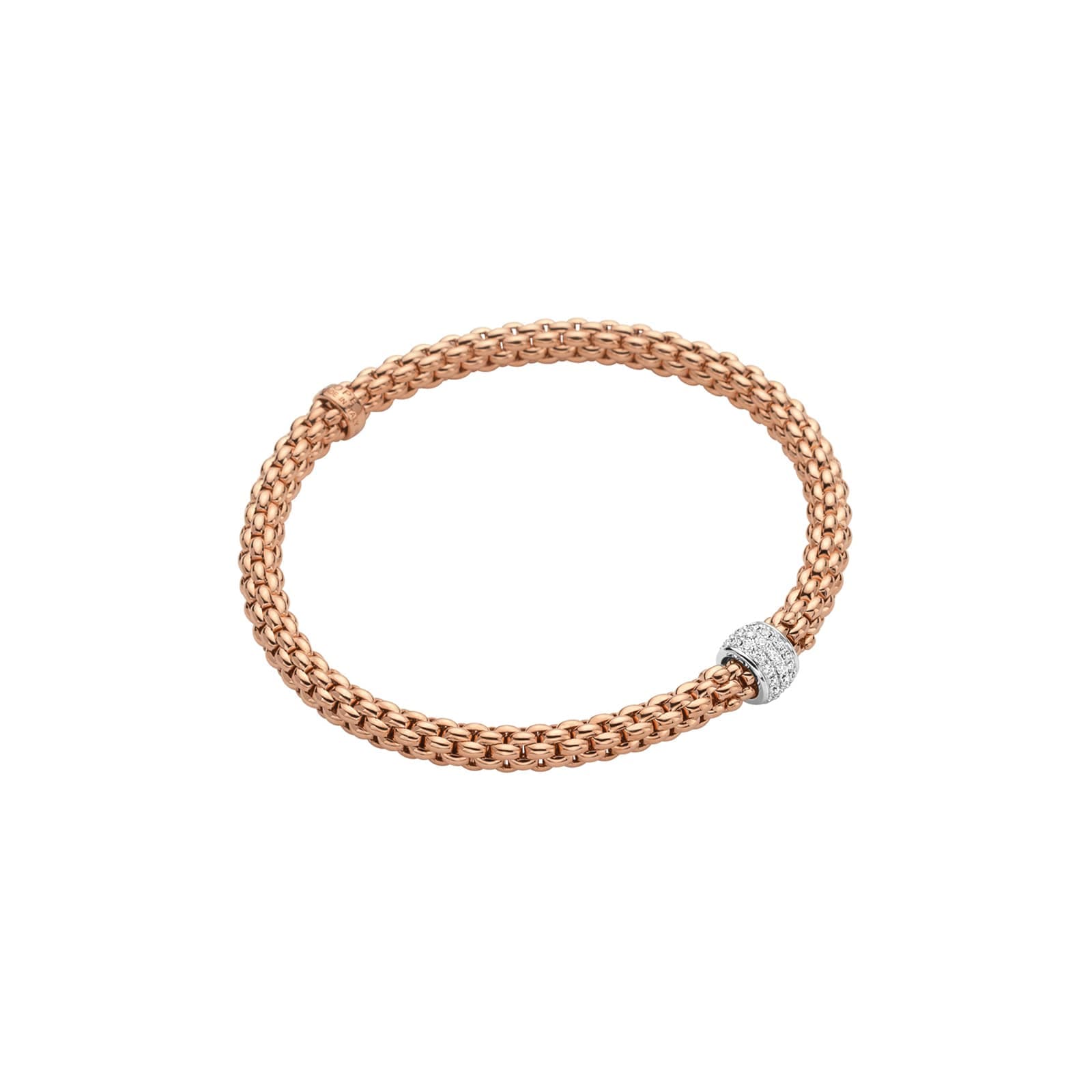 18ct Rose Gold Solo Flex'it 0.29ct Diamond Bracelet