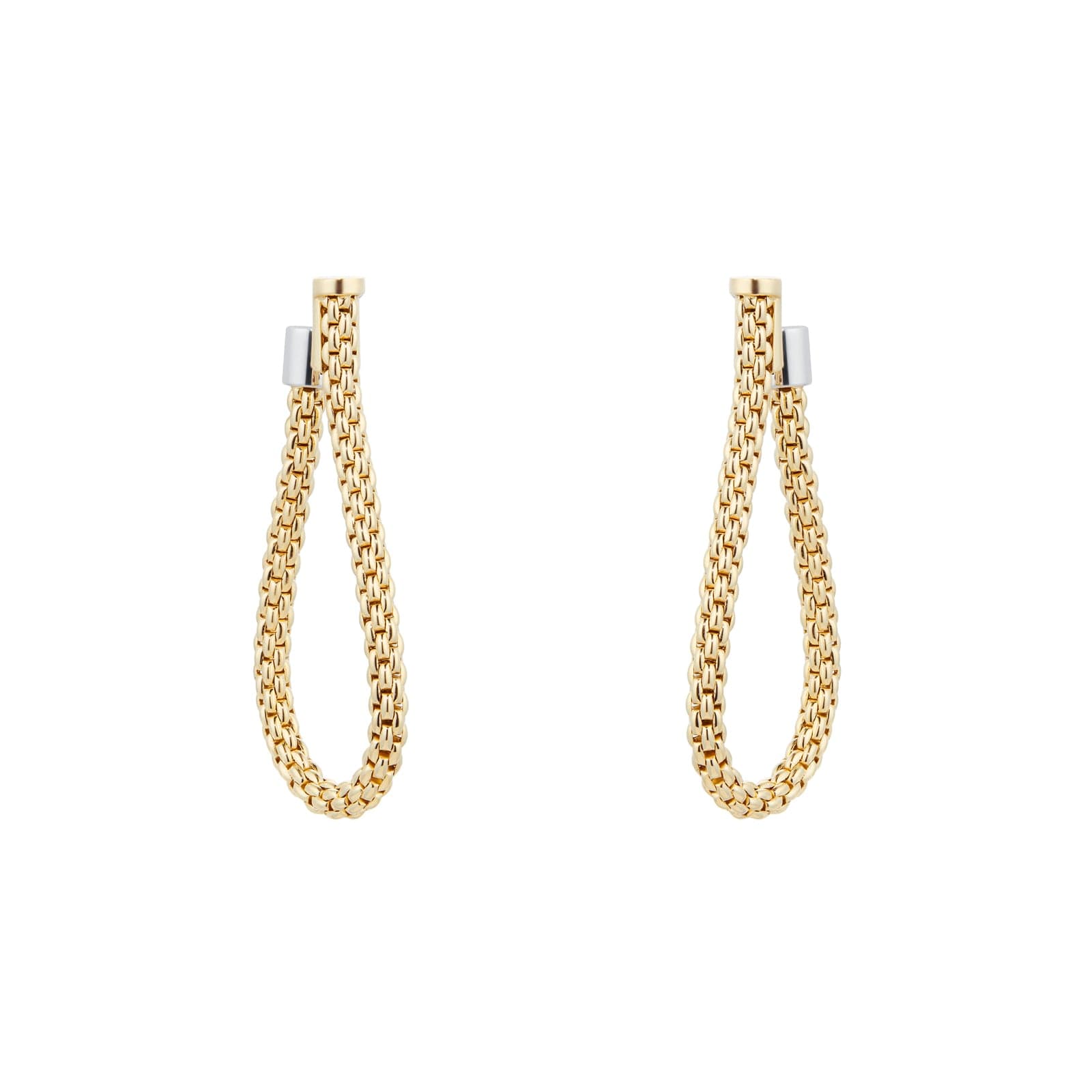 Essentials Flex'it 18ct Yellow Gold Small Teardrop Earrings