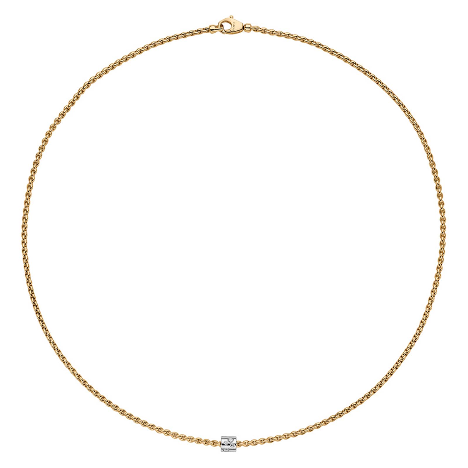 18ct Yellow Gold Aria 0.17ct Diamond Necklet
