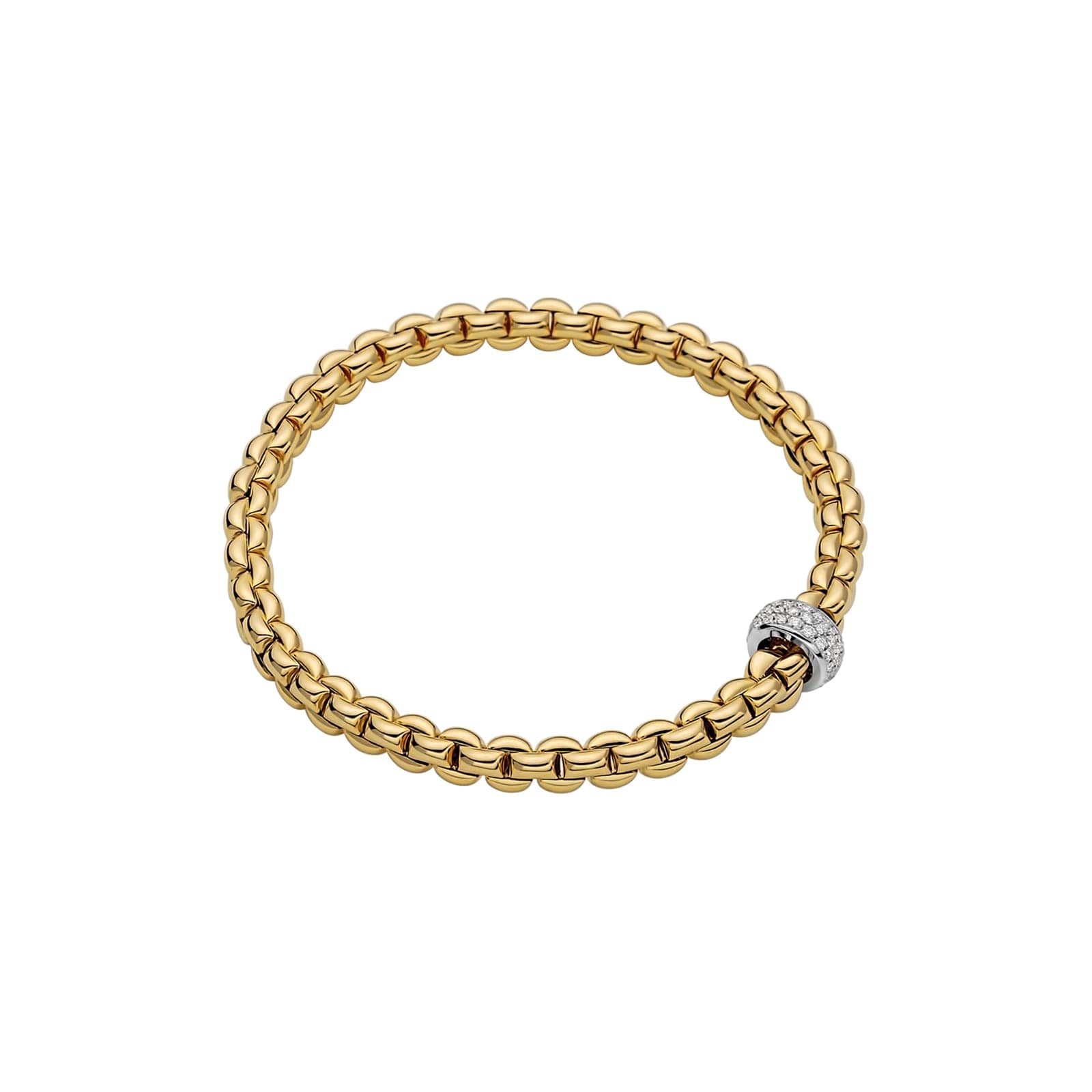 18ct Yellow Gold Eka Flex'it 0.37ct Diamond Bracelet