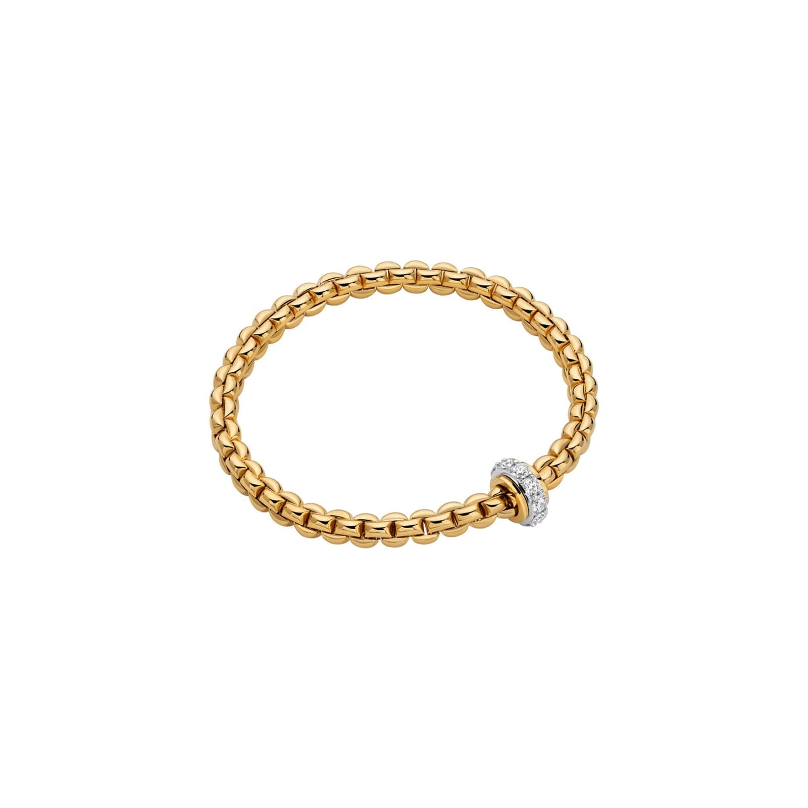 18ct Yellow Gold Eka Diamond Bracelet - Size Medium