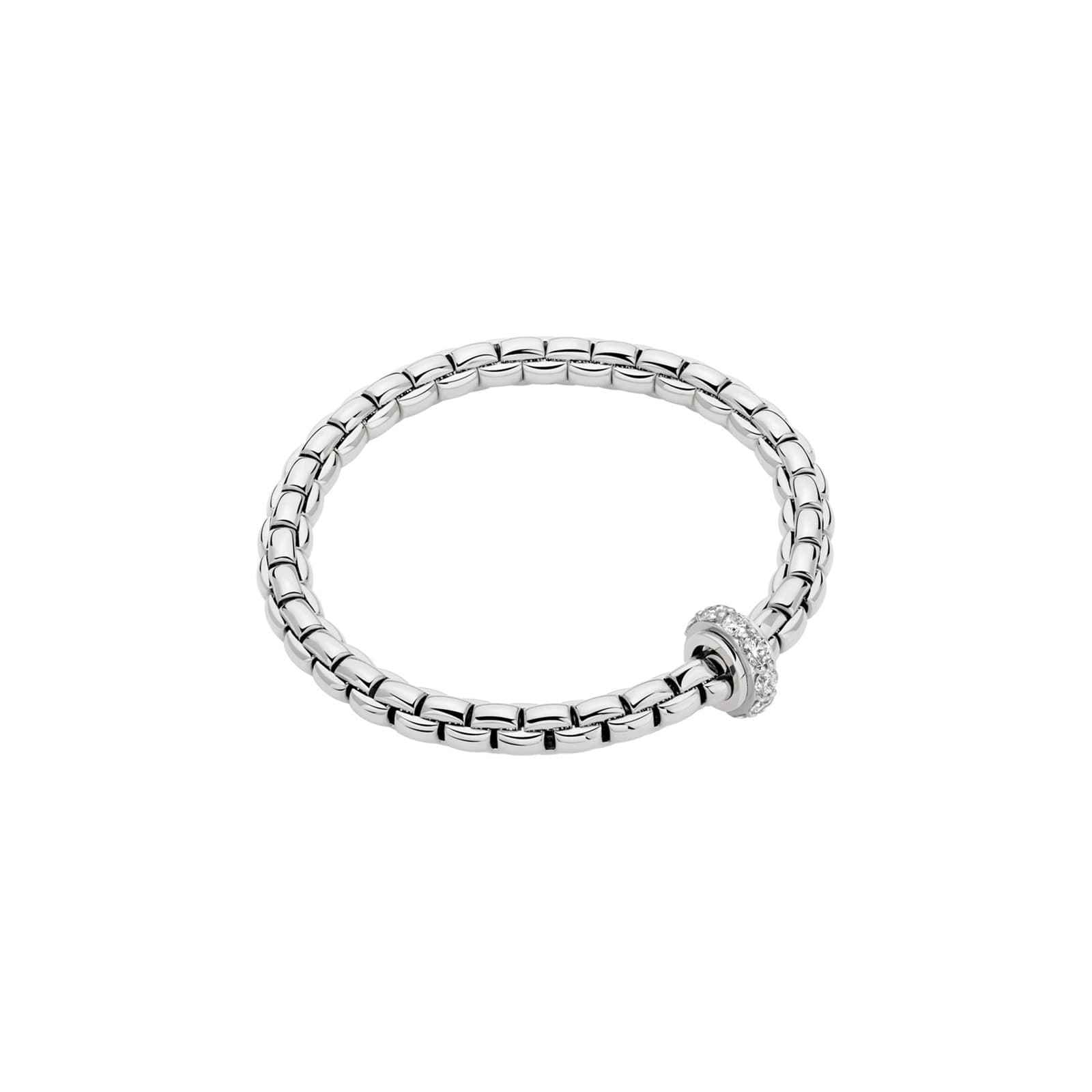 18ct White Gold Eka Diamond Bracelet - Size Medium