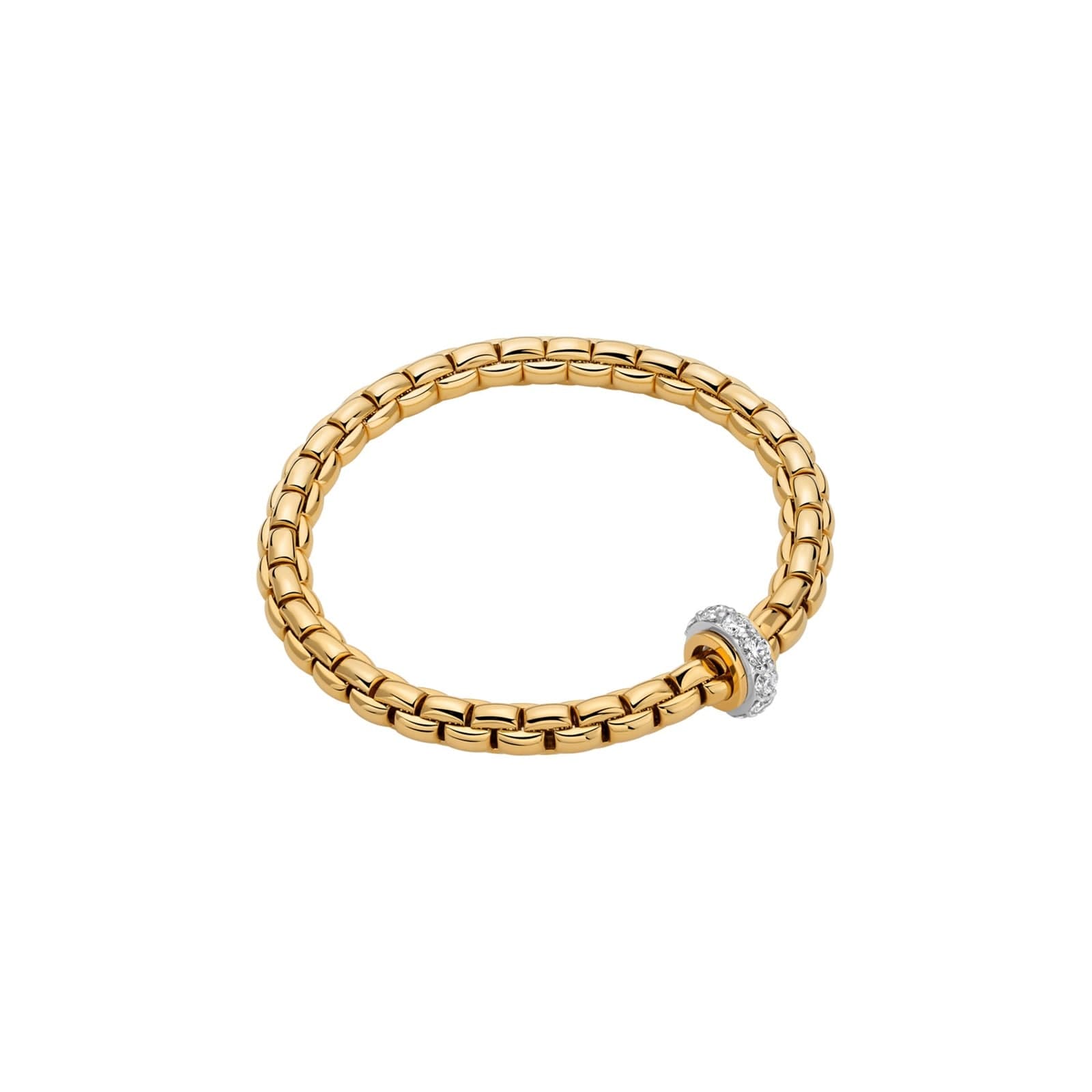 18ct Yellow Gold Eka Diamond Bracelet - Size Medium