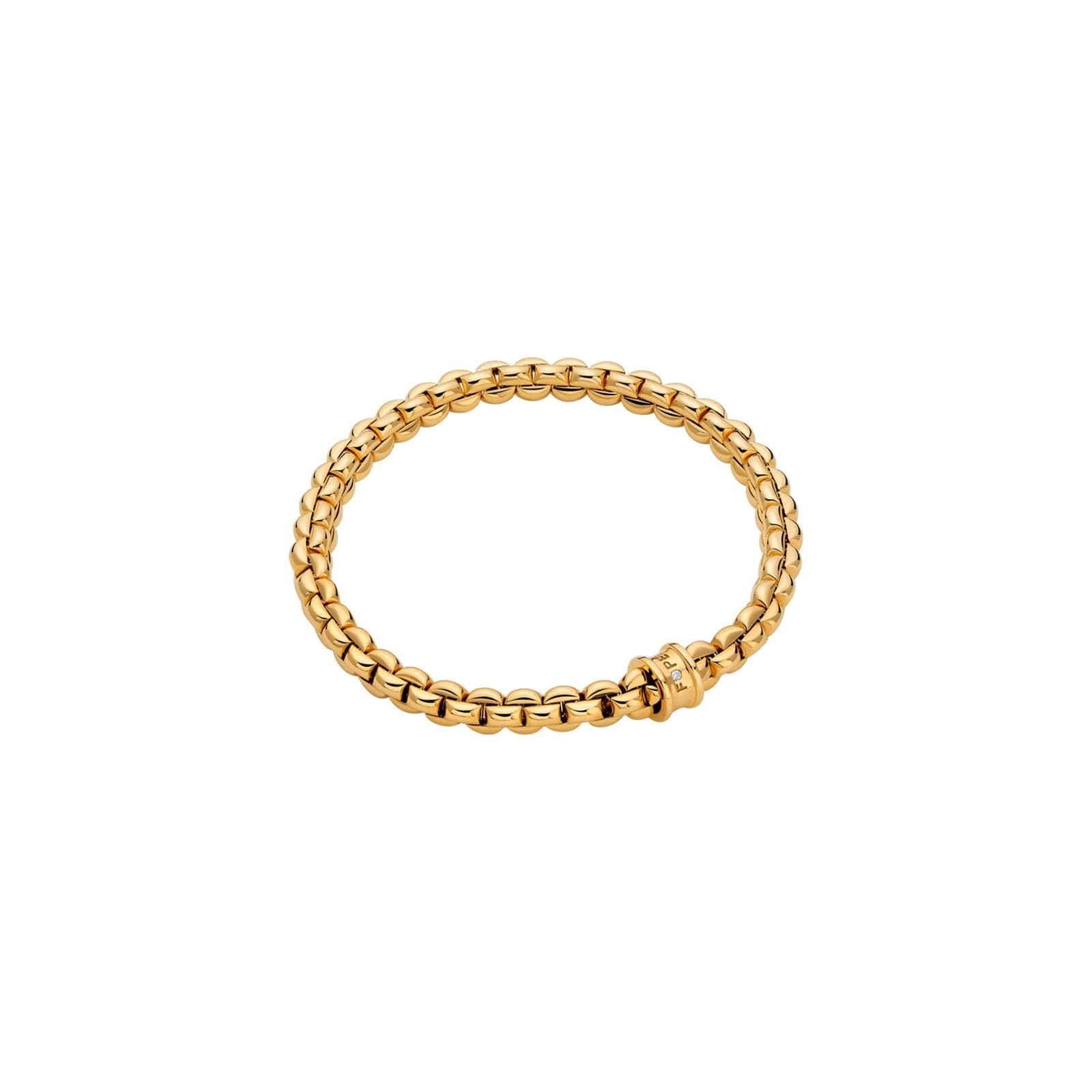 18ct Yellow Gold Must Have Eka Flex'it 0.01ct Diamond Bracelet