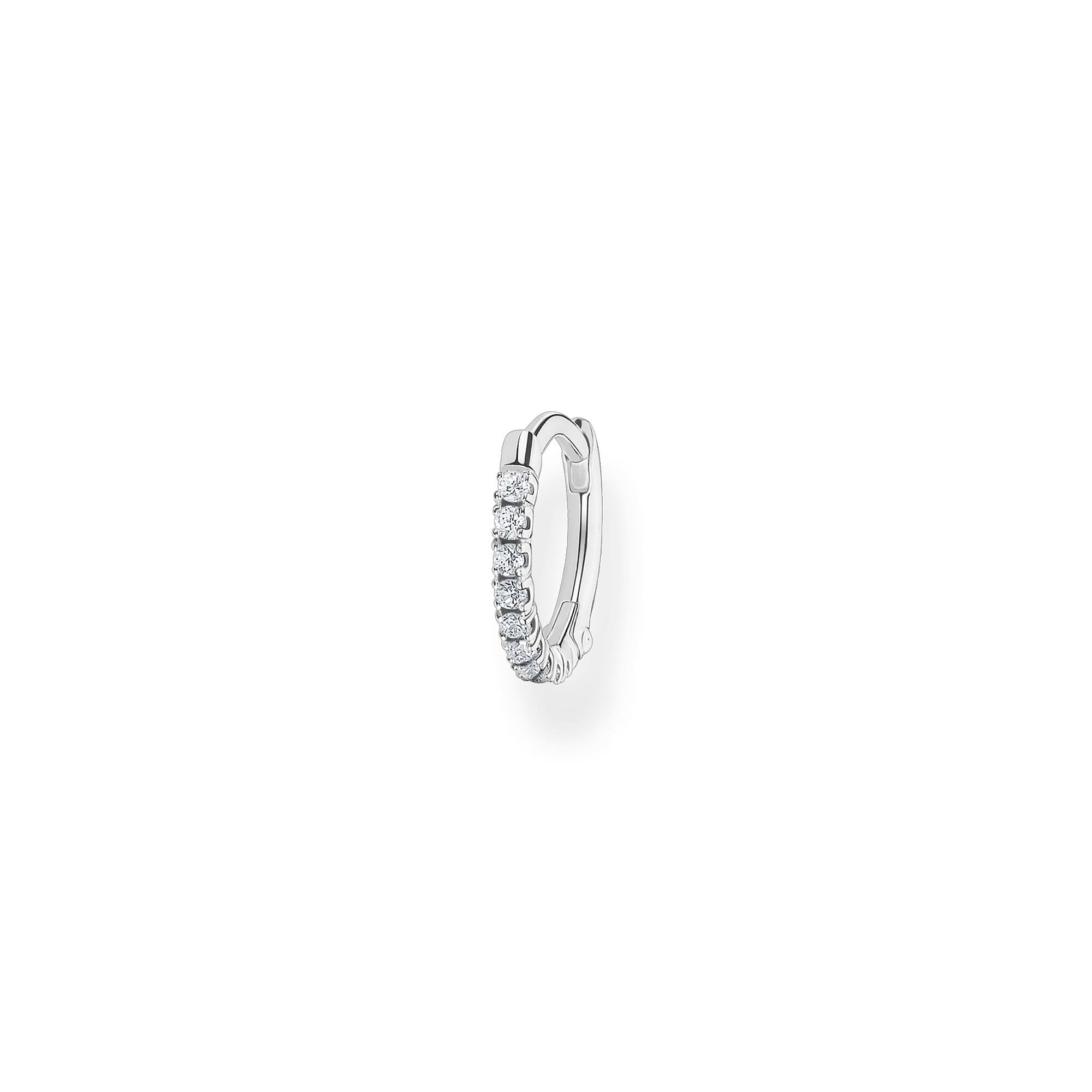 Sterling Silver Single Hoop Earring