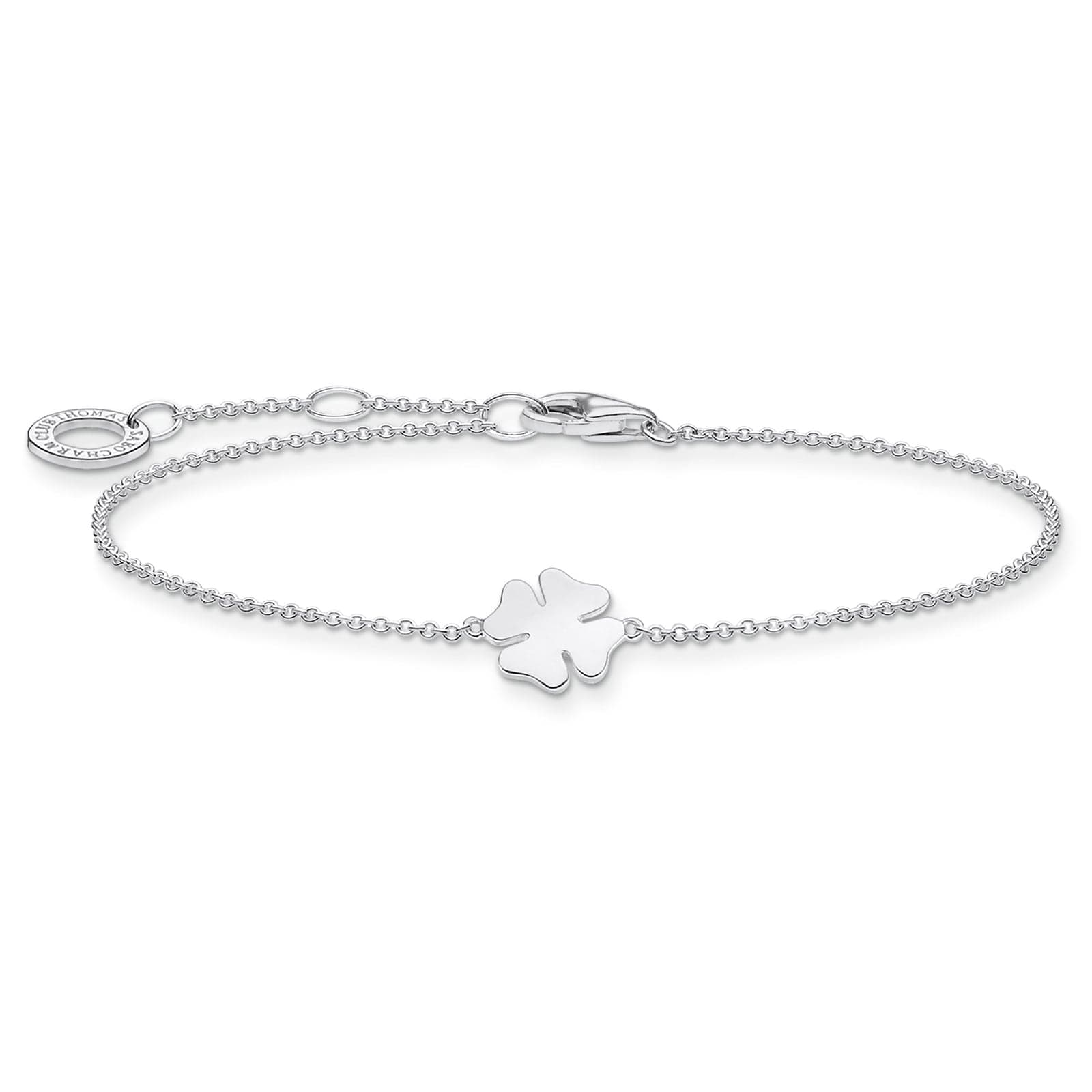 Sterling Silver 16-19cm Clover Bracelet