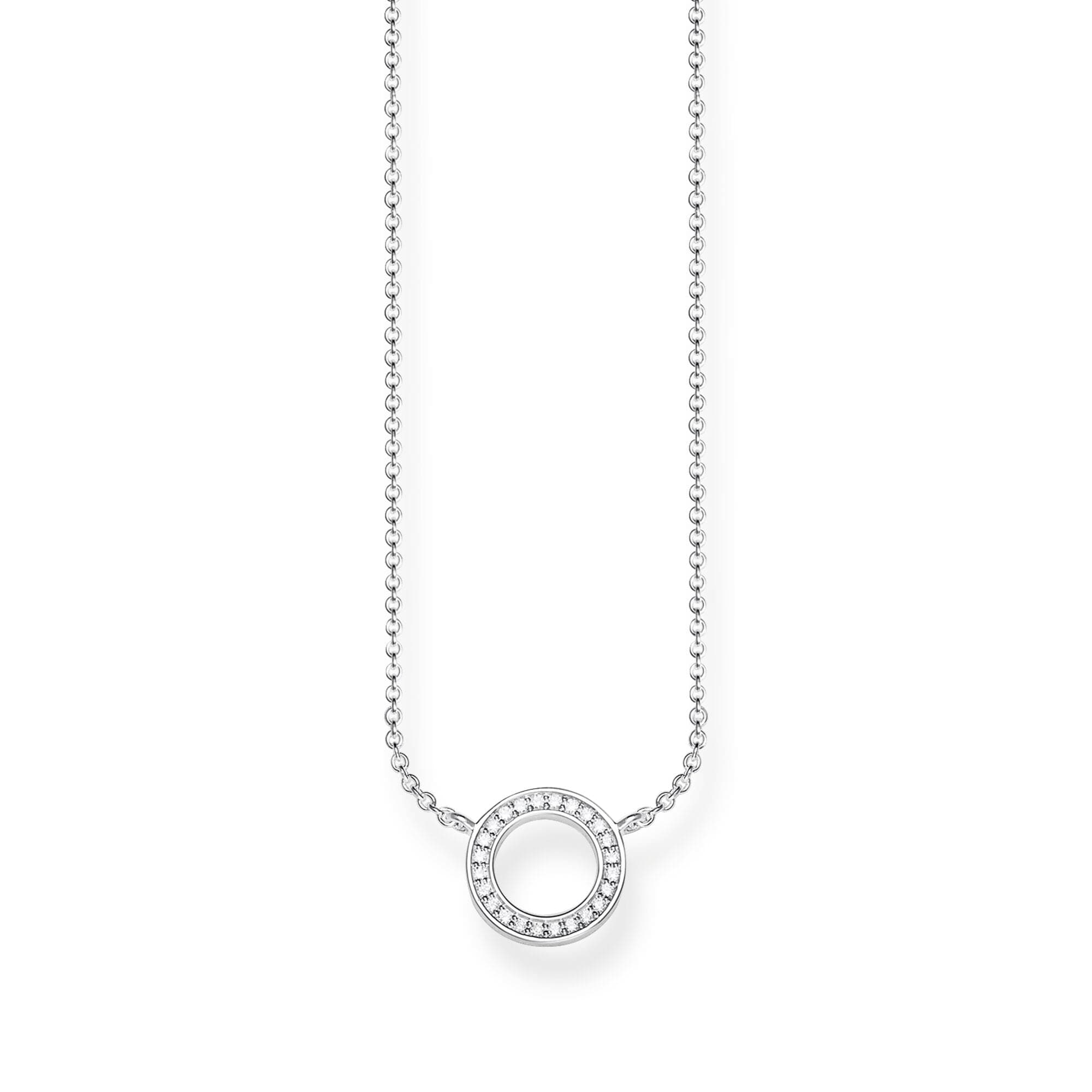 Sterling Silver Small Circle Necklace