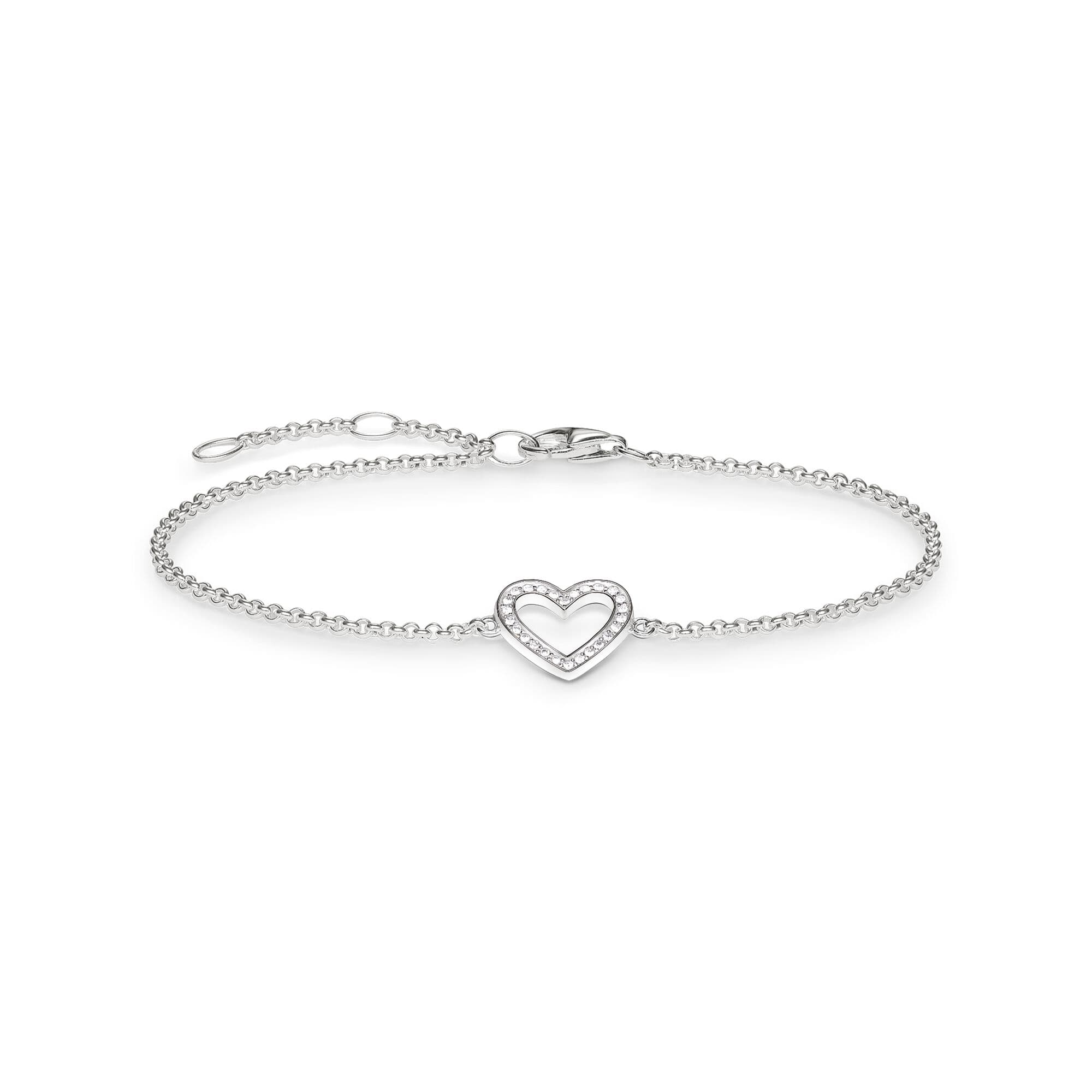 Sterling Silver Heart Bracelet