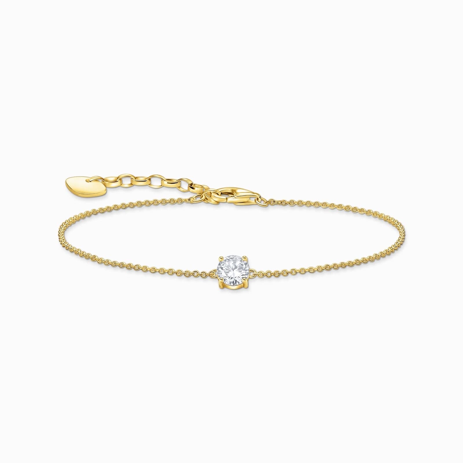 Yellow Gold Coloured Glam & Soul Cubic Zirconia Stone Bracelet