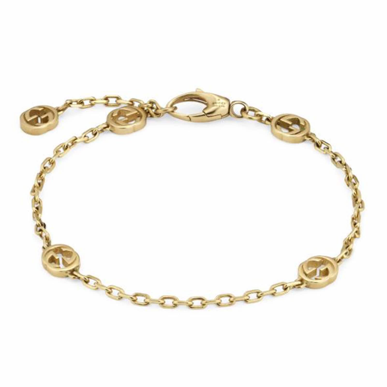 Gucci Interlocking 18ct Yellow Gold Bracelet