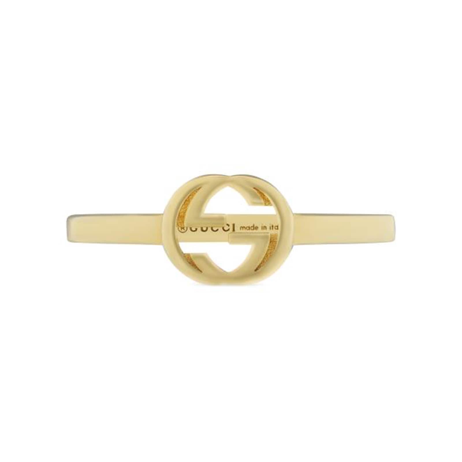 18ct Yellow Gold Interlocking G Pinkie Ring